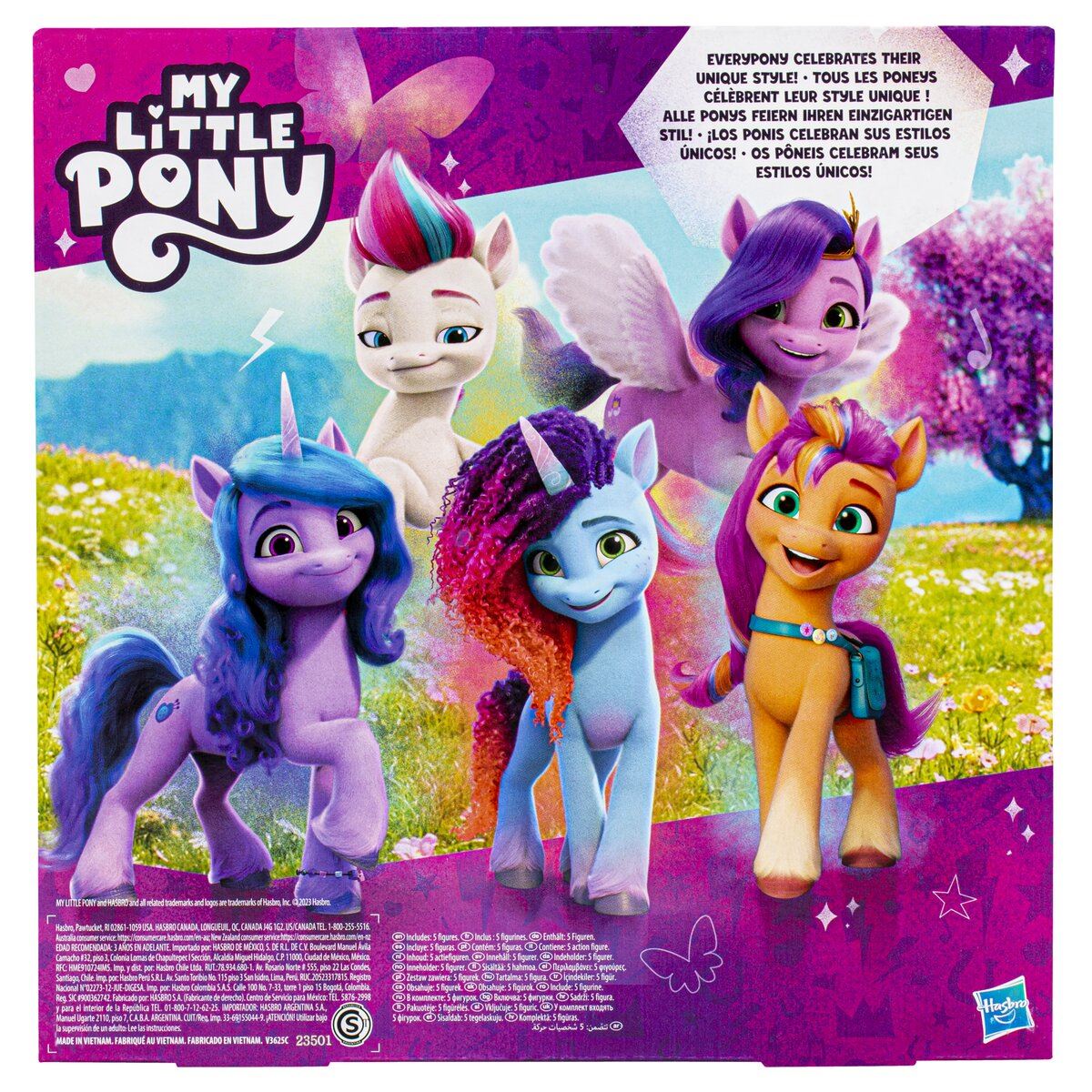 Set de 5 Figuras My Little Pony - Celebración de estilos