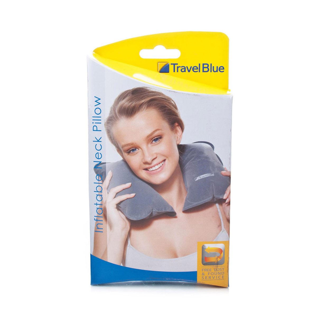 Almohada travel blue, gris