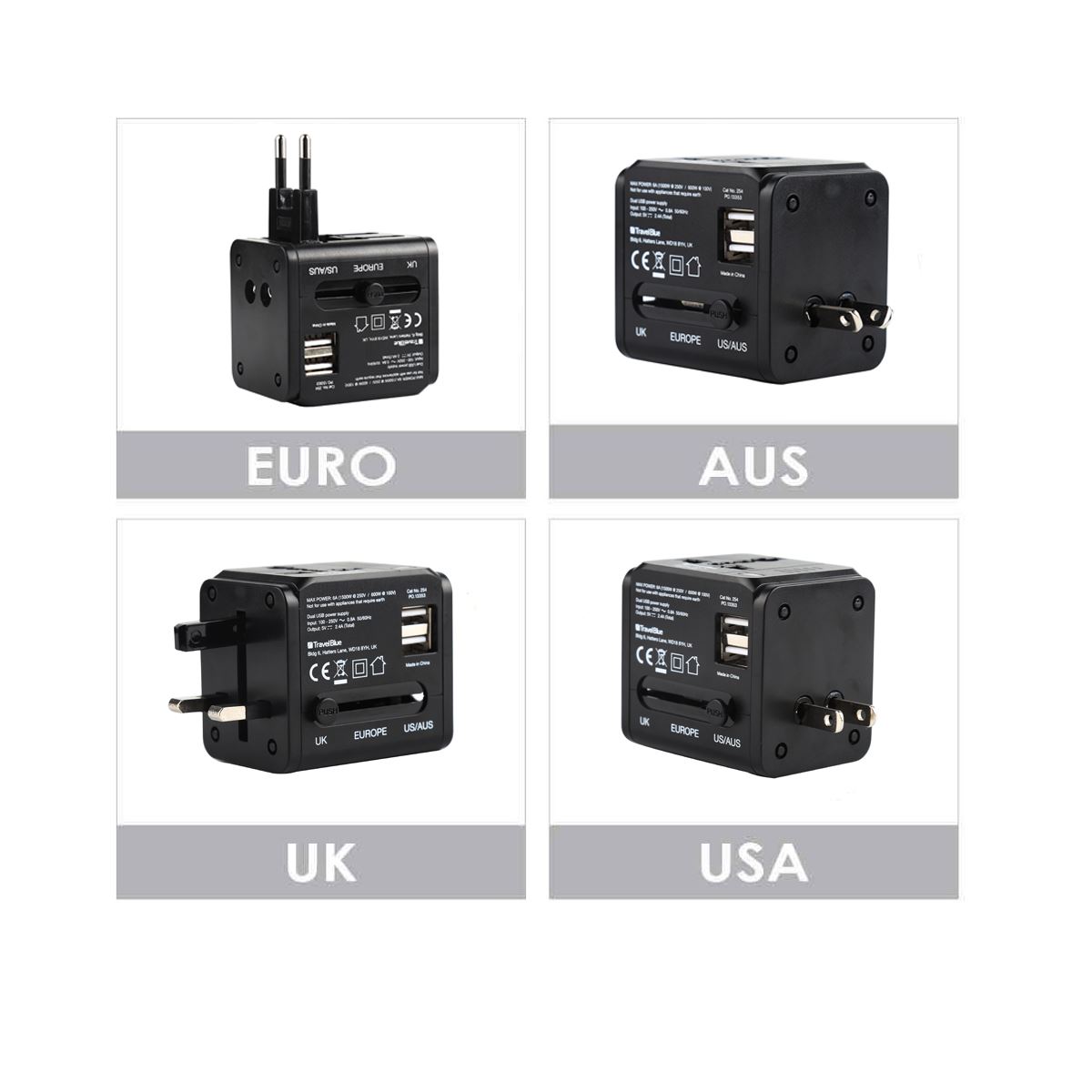 Adaptador Mundial de Viaje Travel Blue