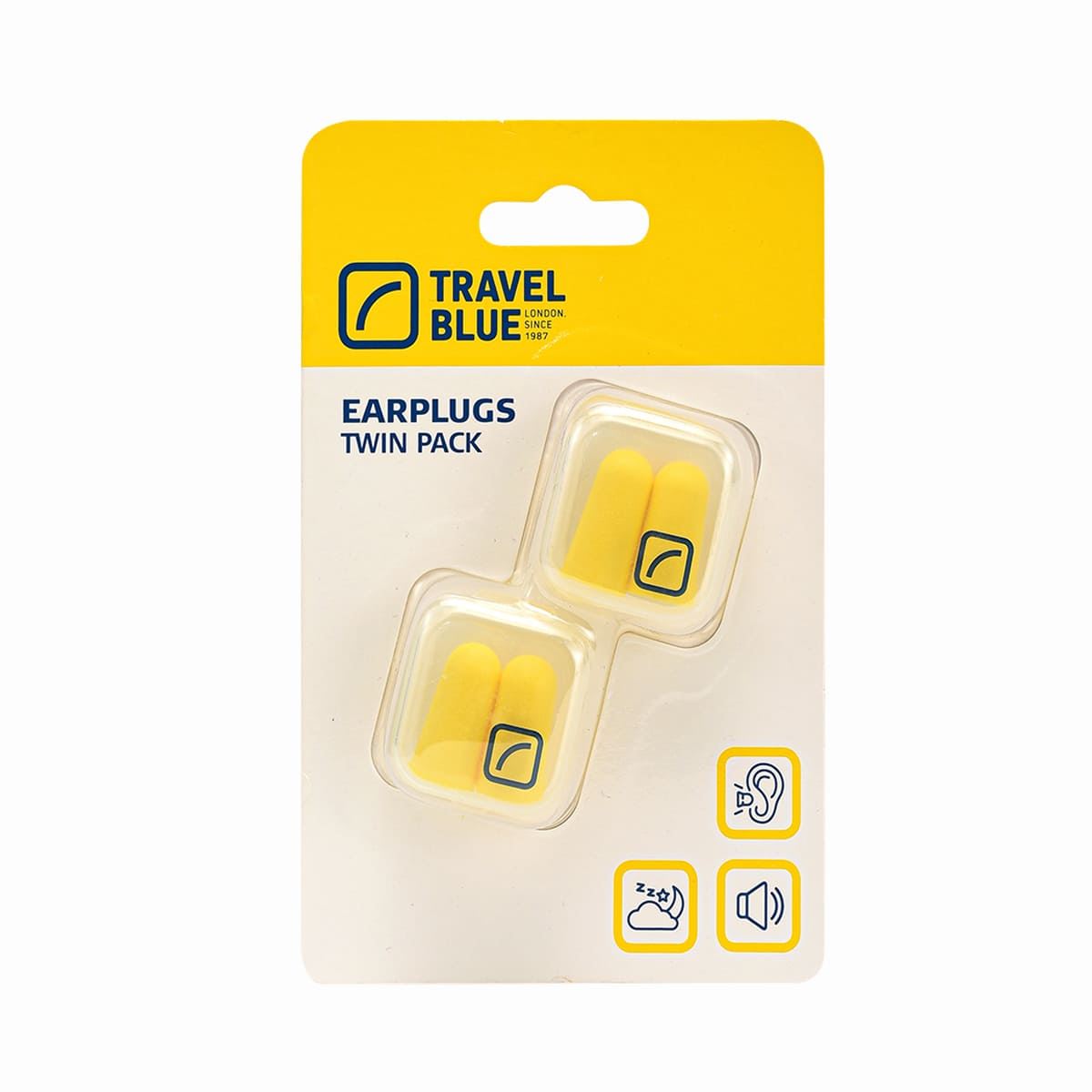 Tapones de Oídos Amarillo Travel Blue