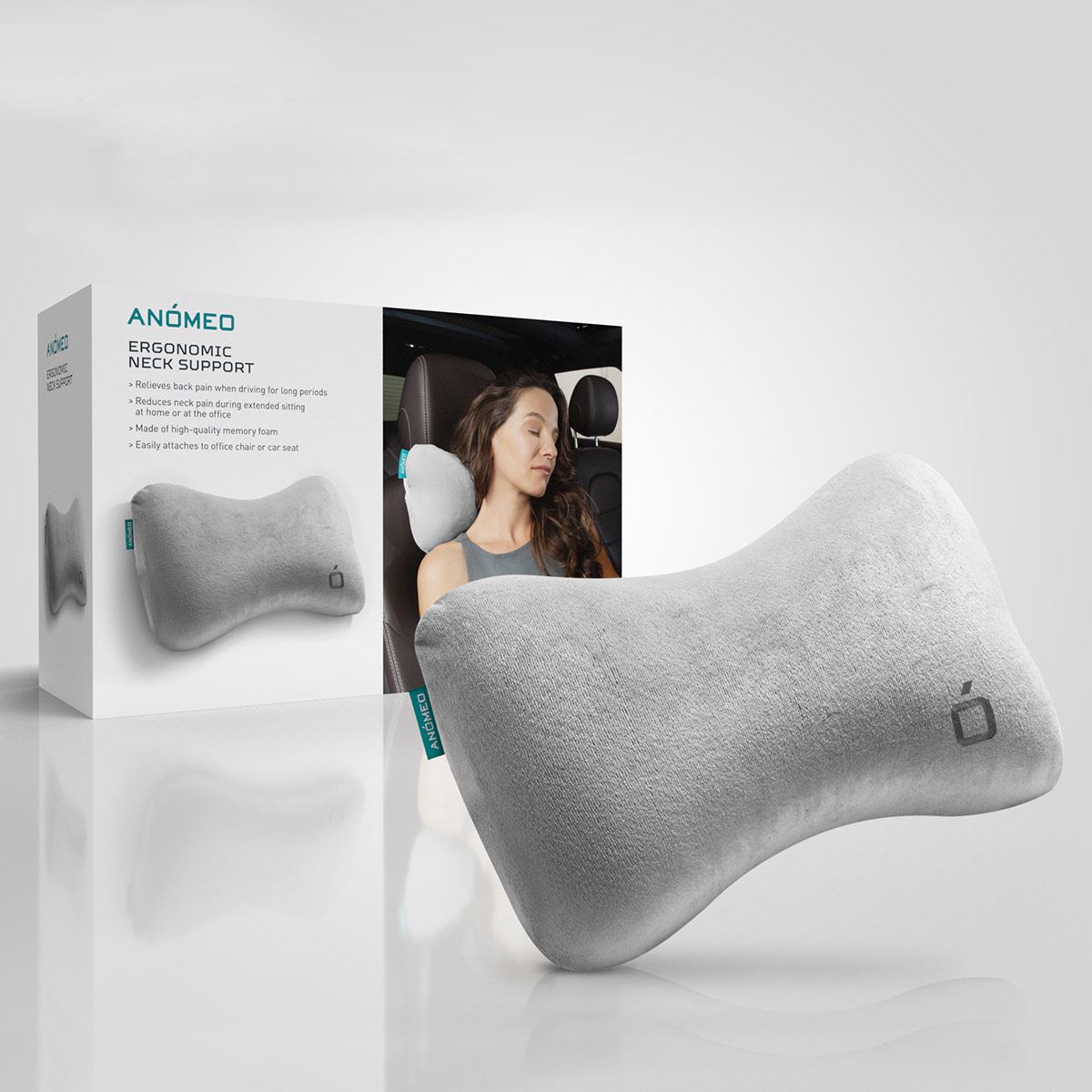 Almohada soporte ergonómico de coche para cuello