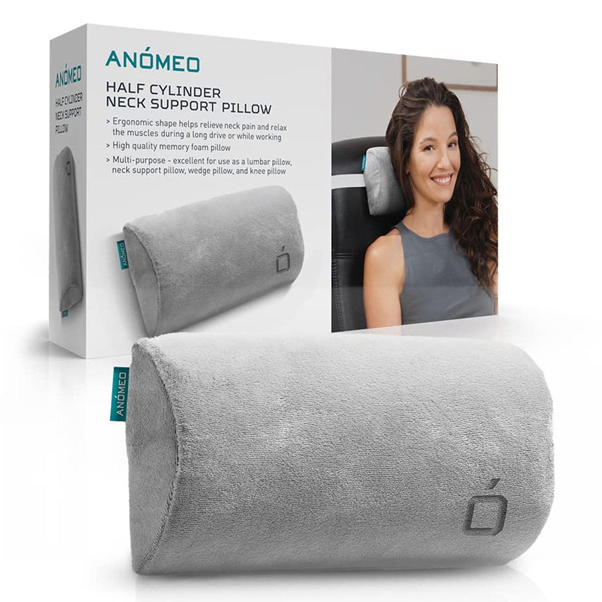 Almohada con Soporte para Cuello Cilindro Anomeo