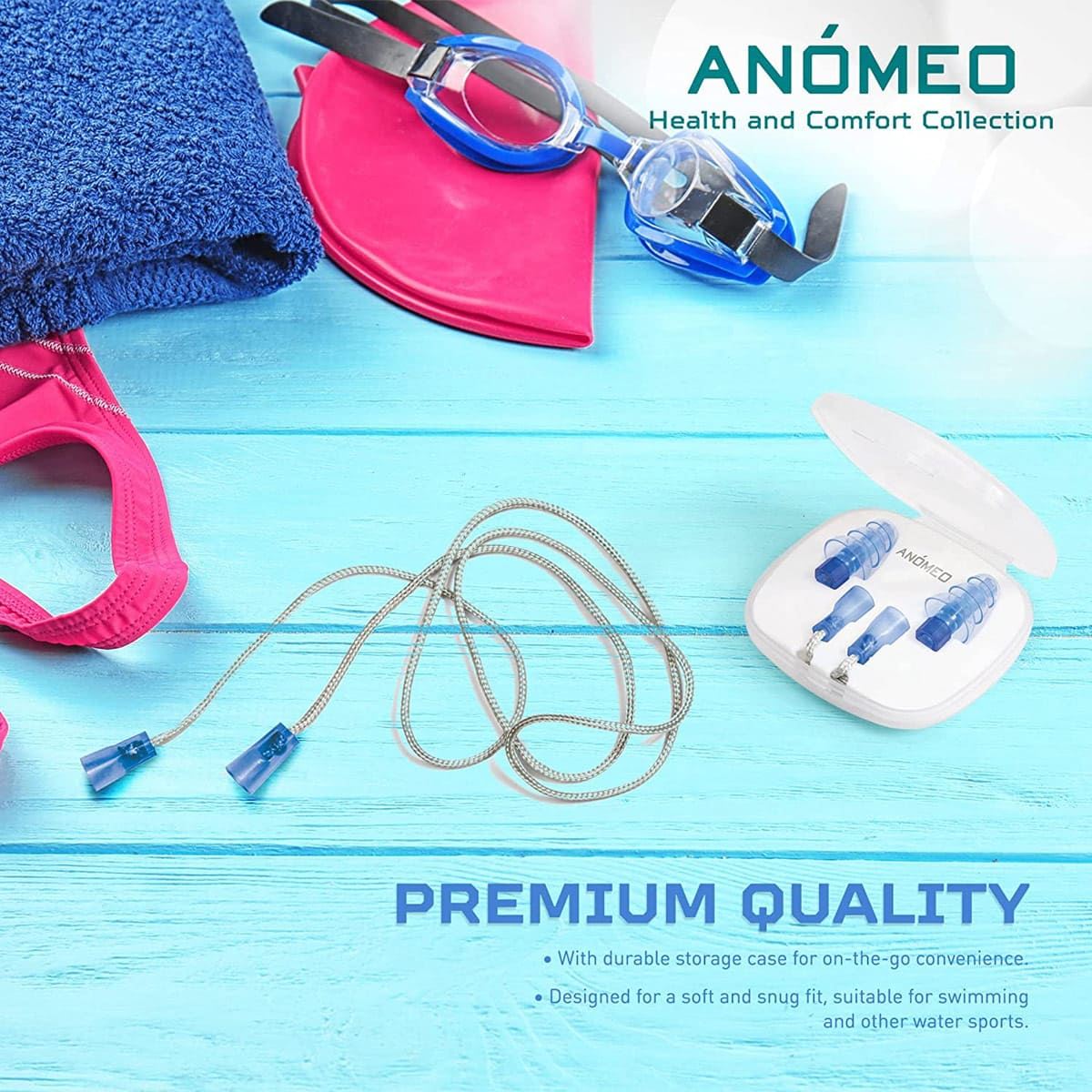 Tapones de Oido para Natación Anomeo