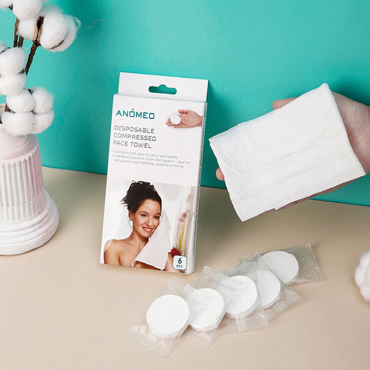 Toalla facial desechable Anómeo