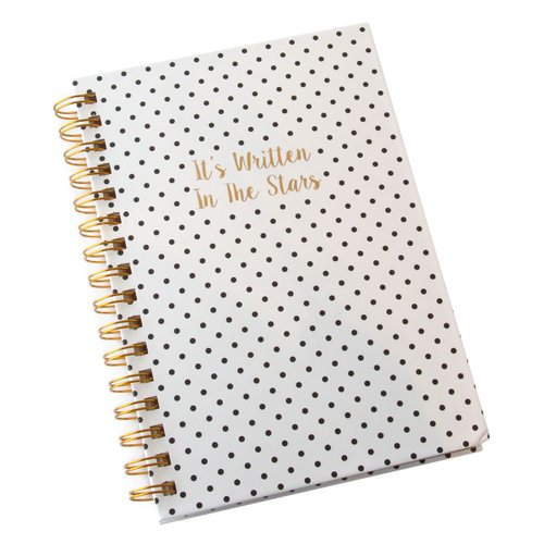 Cuaderno negro blanco it&#39;s writter in the stars