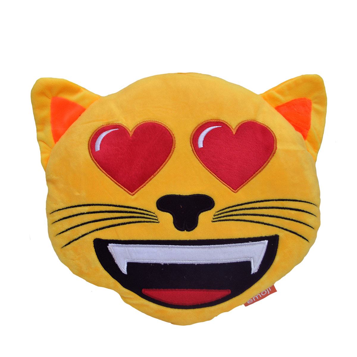 Cojín Emoji Gato Con Ojos De Corazón Con Portafoto 6x4"