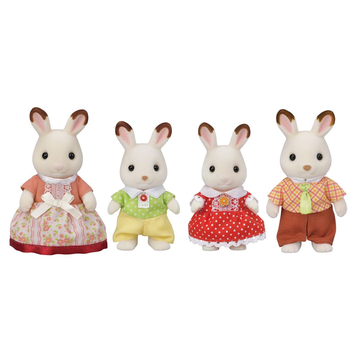 Familia Conejo Chocolate Sylvanian Families