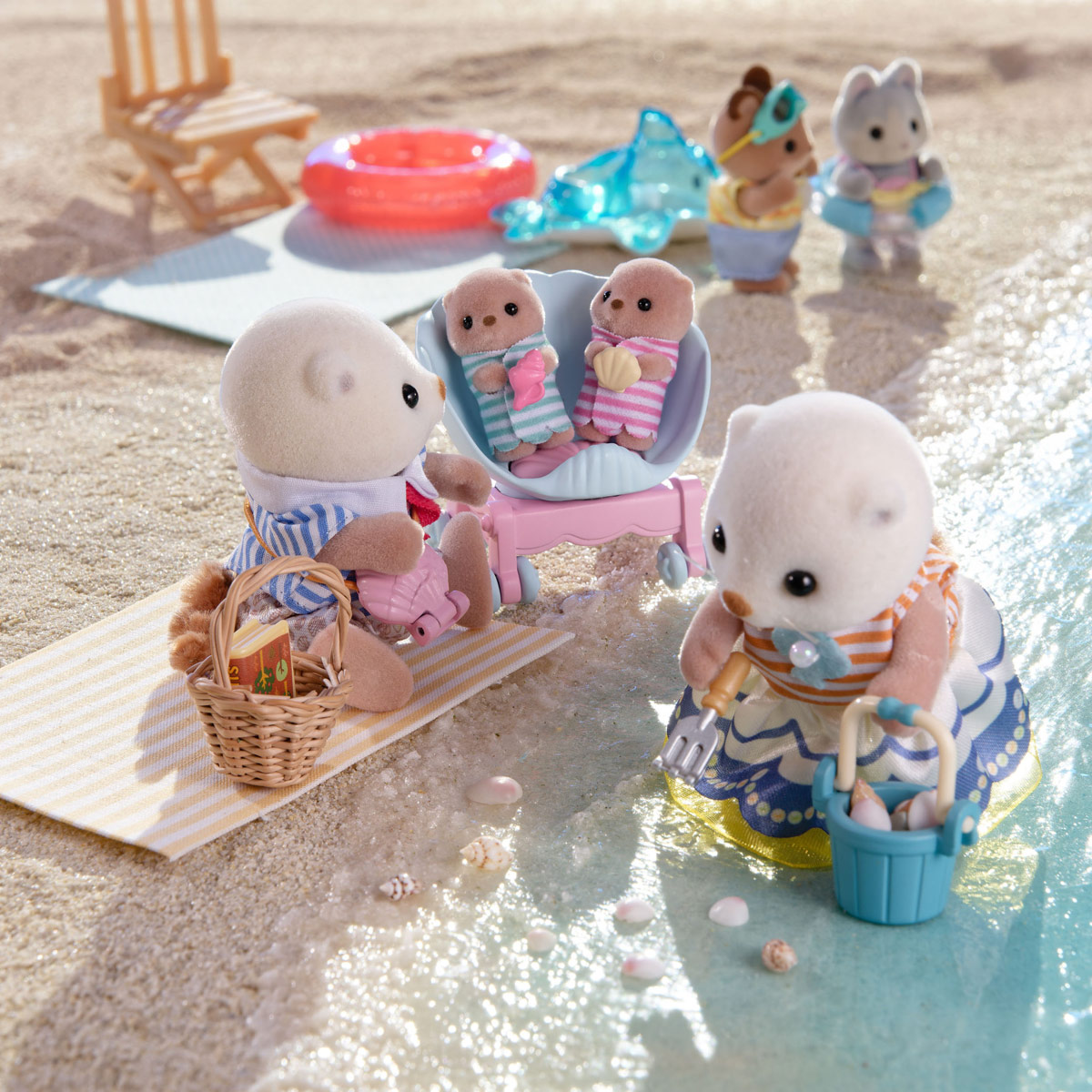Set de Figuras Familia Nutria Marina SYLVANIAN FAMILIES