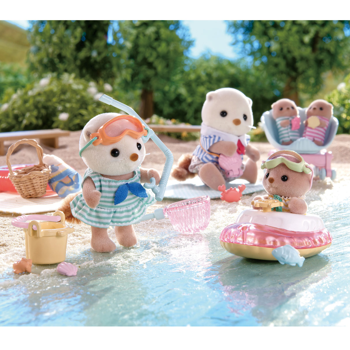 Set de Figuras Hermanas Nutria Marina SYLVANIAN FAMILIES