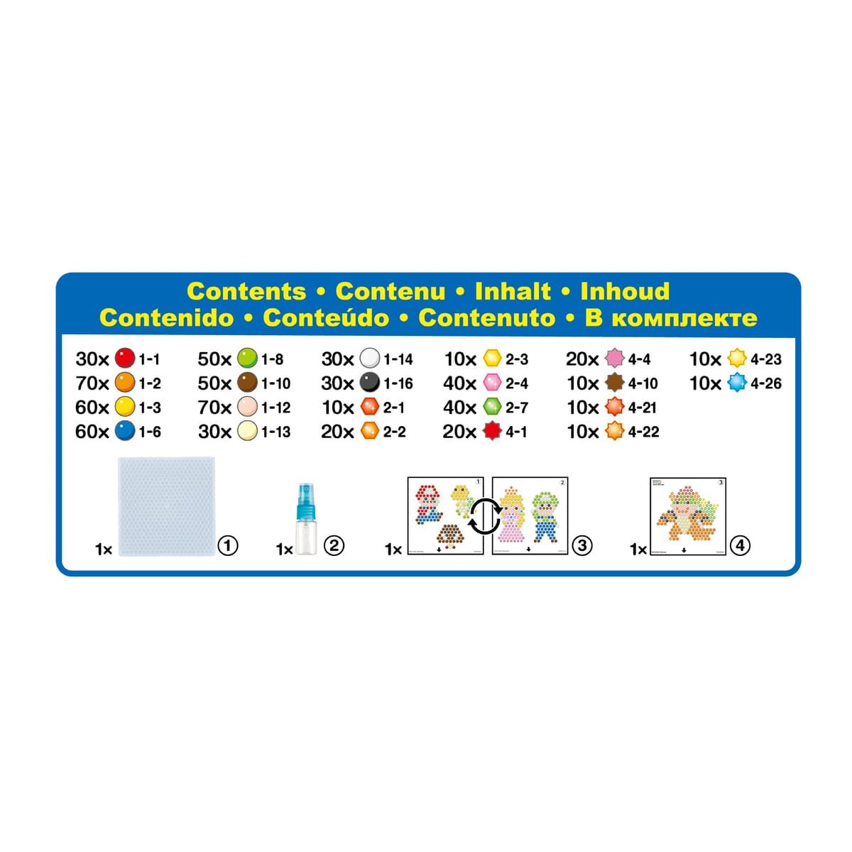 Super Mario Set de Personajes Aquabeads