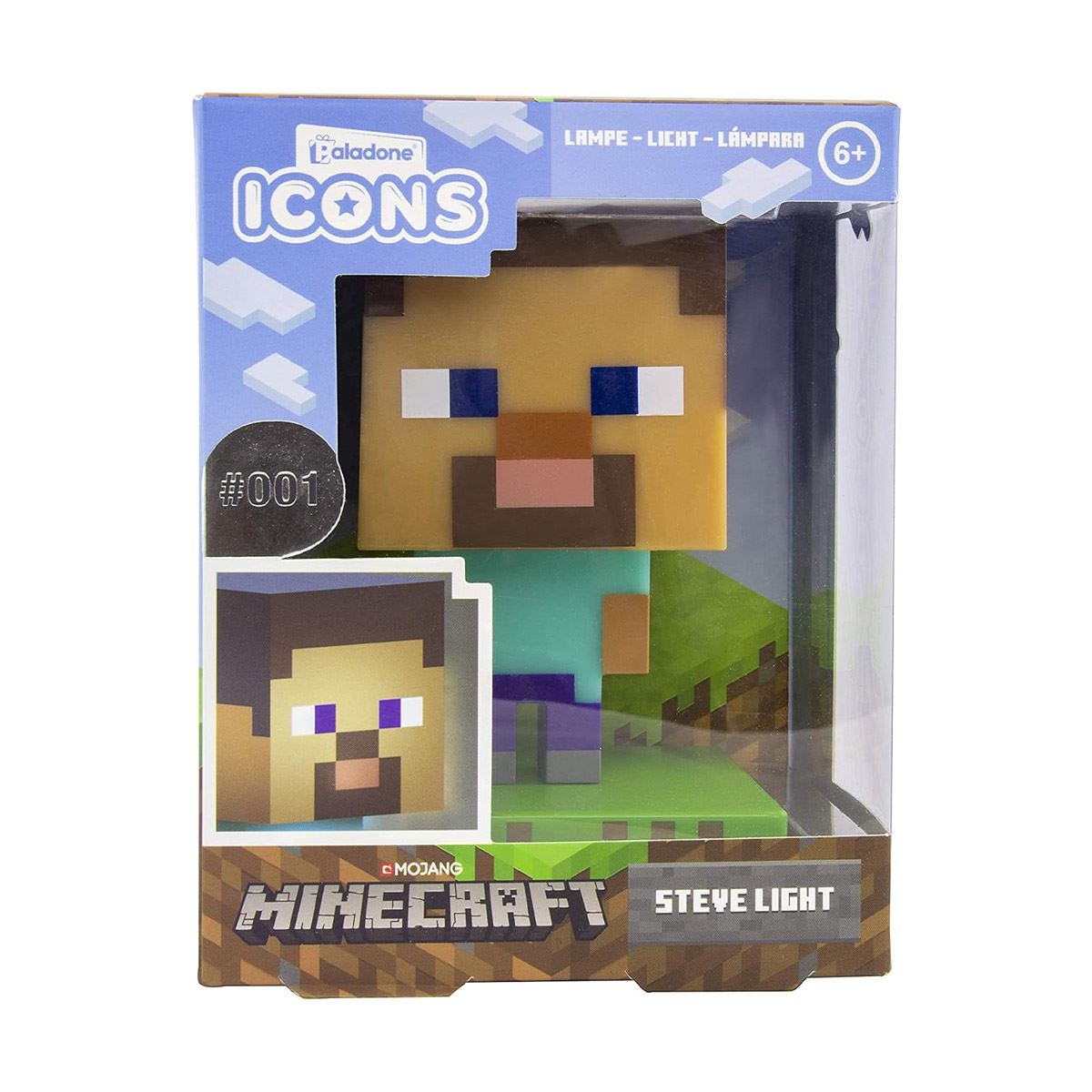 Lámpara Steve Icon Minecraft