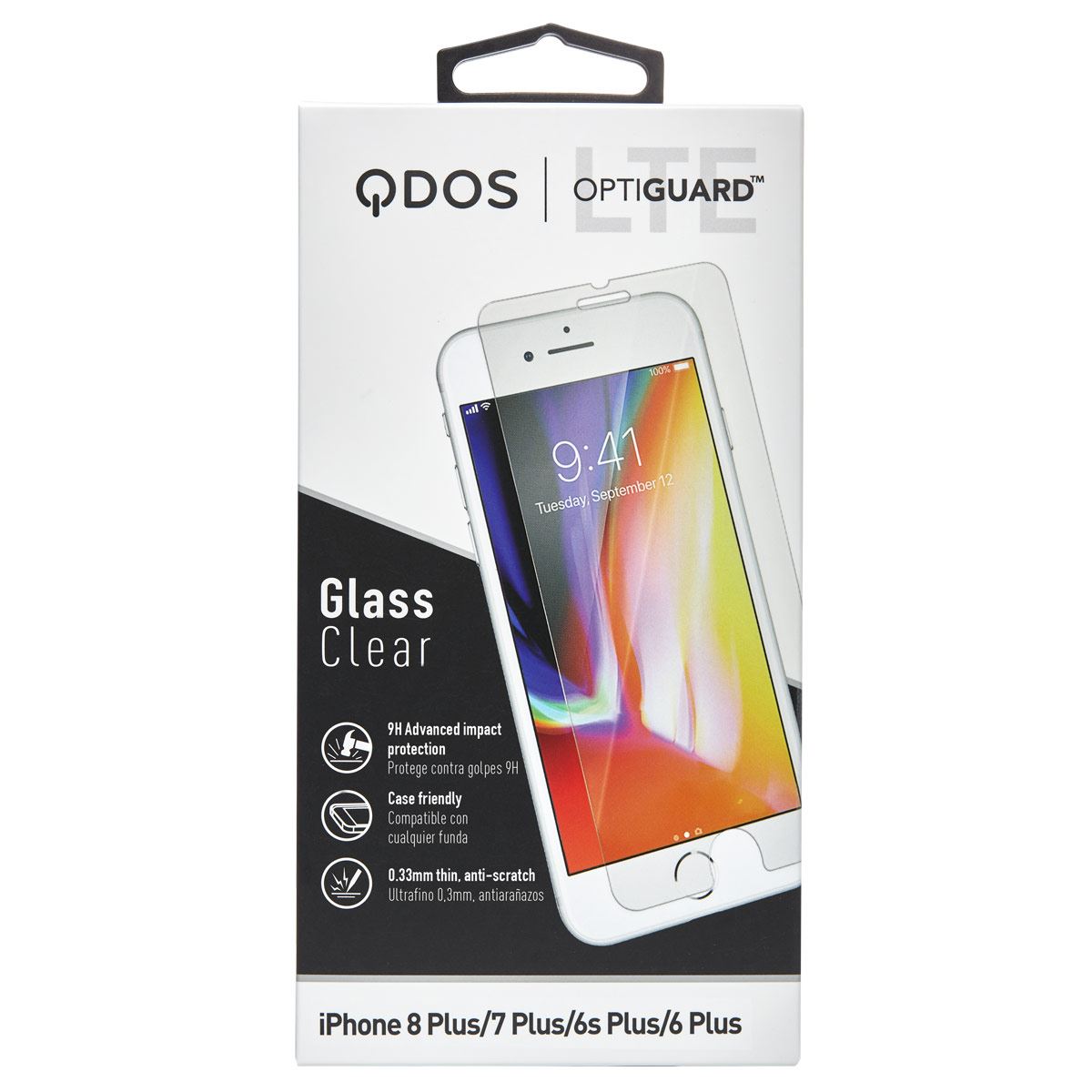 Protector Pantalla Iphone 6+/7+/8+ Qdos