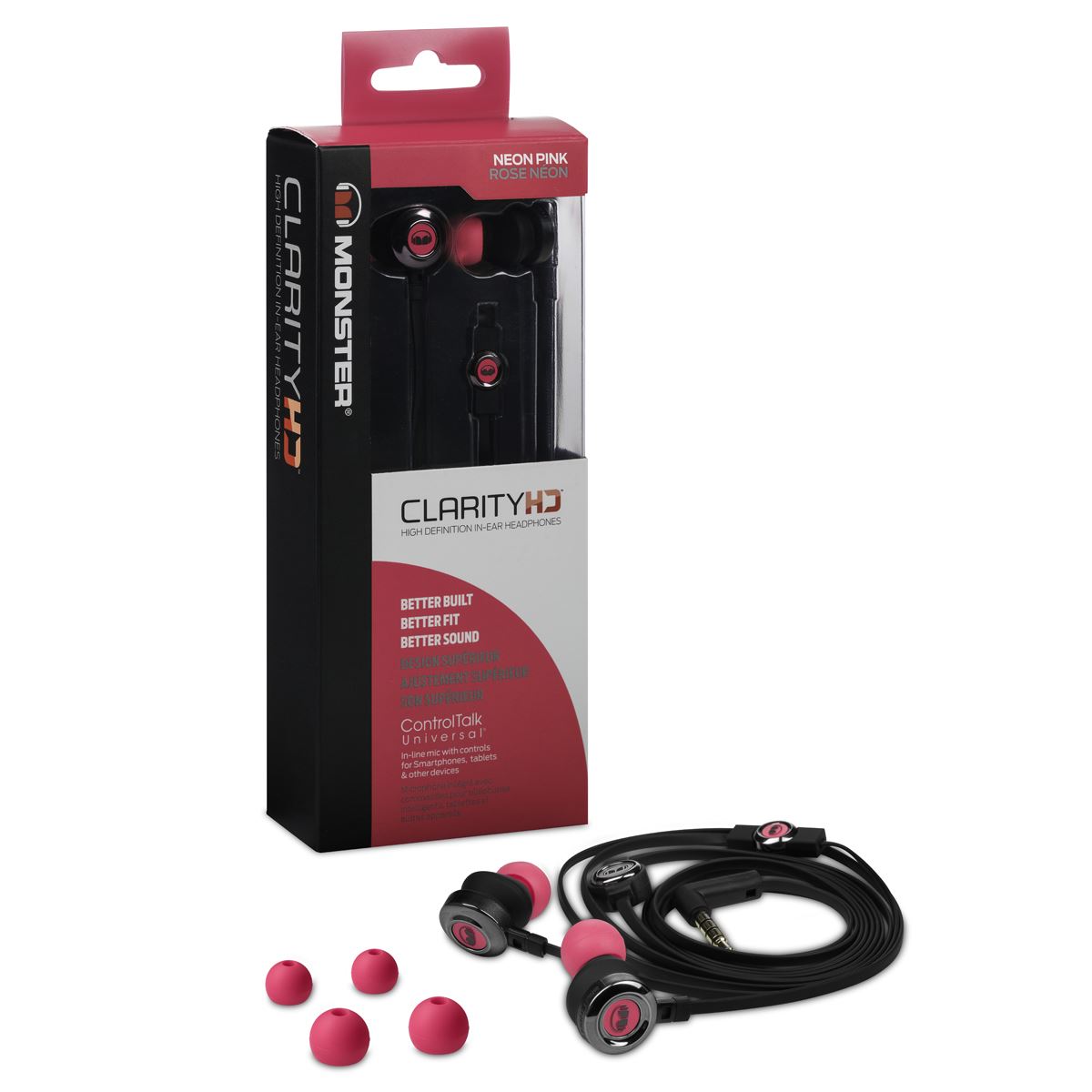 Audífonos Monster Clarity HD - Rosa