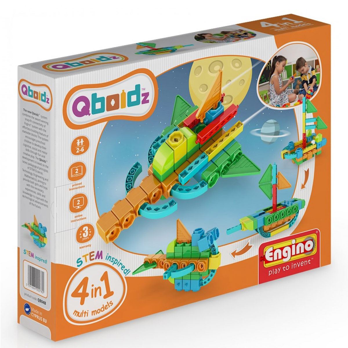 Qboidz 4 en 1 - Nave Espacial 43 pz