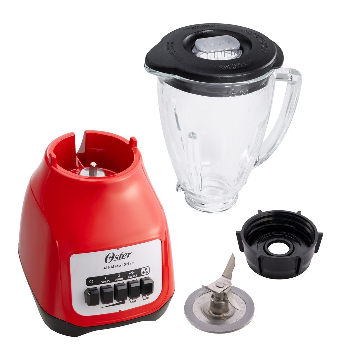 Licuadora Oster Classic 1.25l Silver Con Jarra De Vidrio 700w