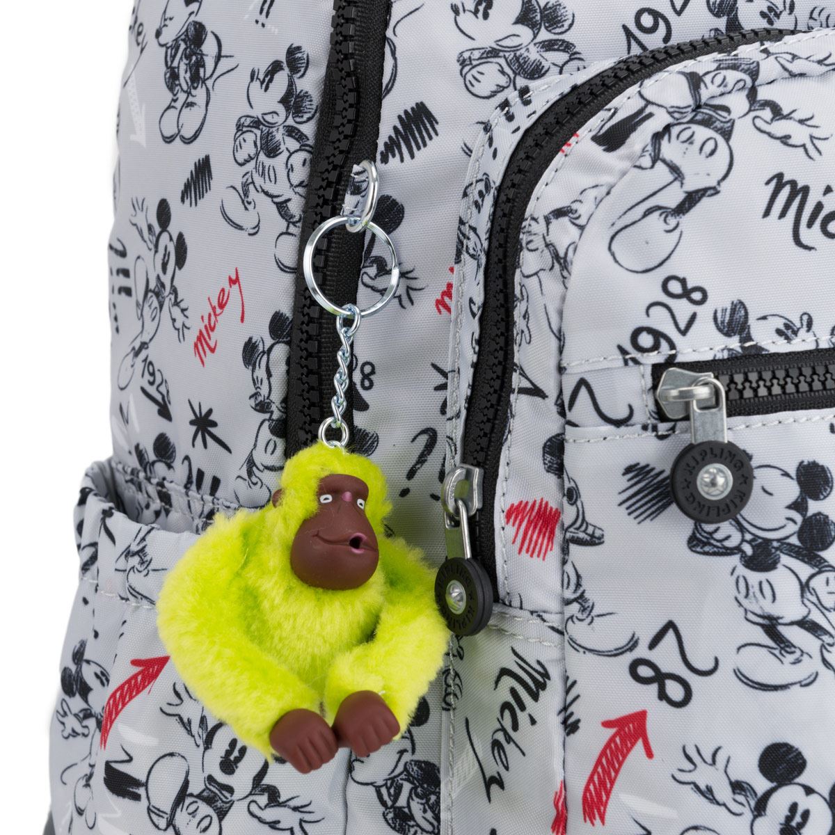 Mochila Mickey Mouse Kipling gris