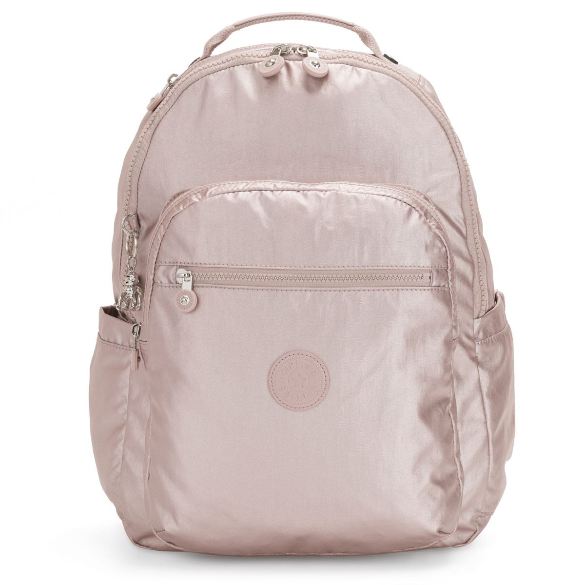 Mochila Kipling Seoul Color Rosa Metalico