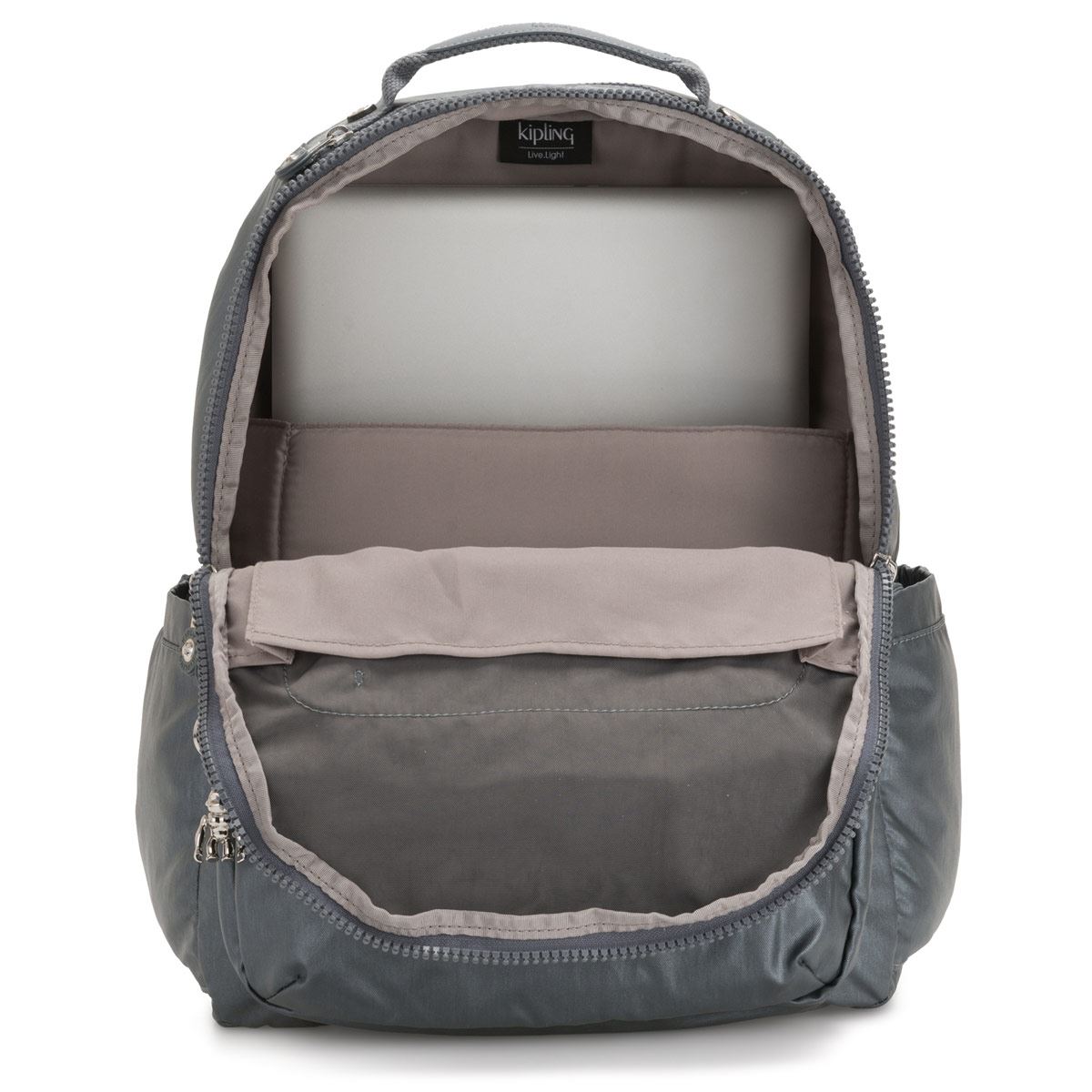 Mochila Kipling Seoul Color Gris