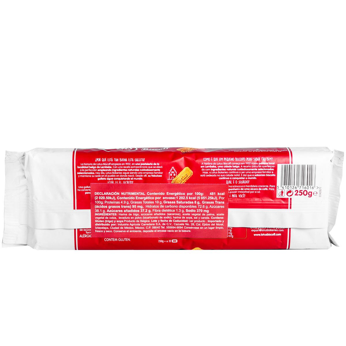 Galleta Lotus Biscoff 250gr