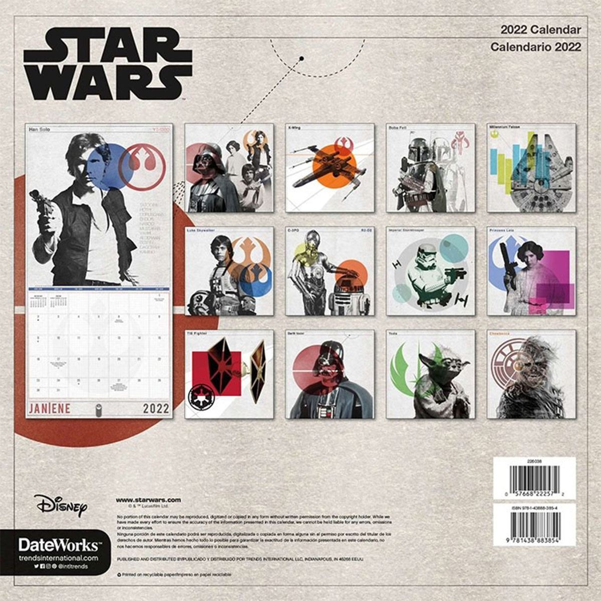 Calendario Star Wars Date Works