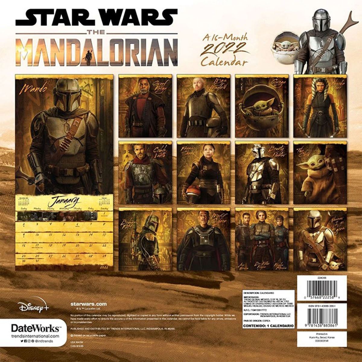 Calendario Mandalorian Date Works