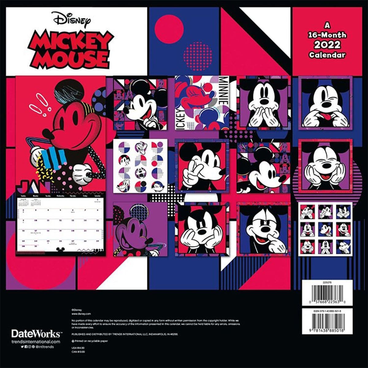 Calendario Mickey Mouse Date Works