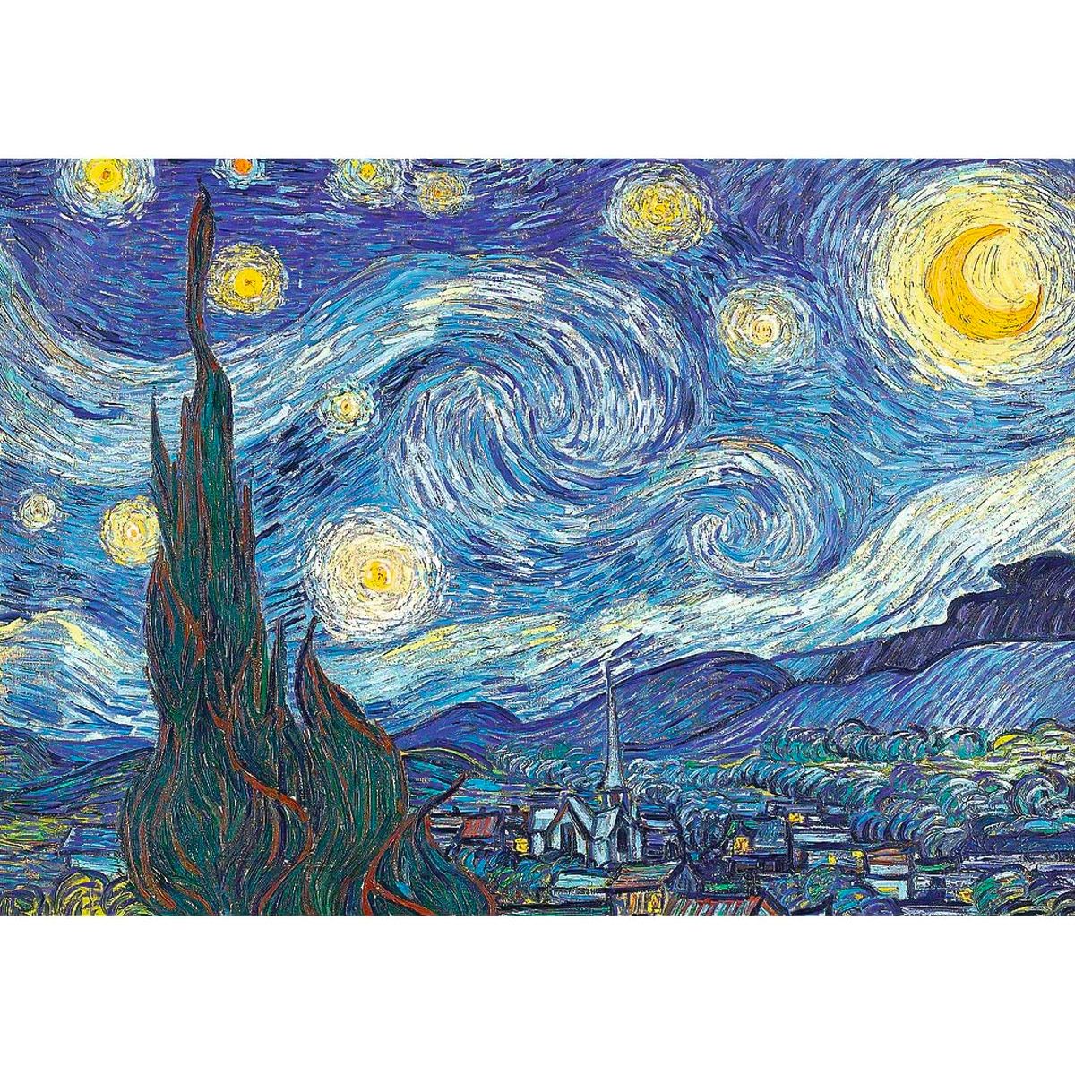 Rompecabezas La noche estrellada de  Van Gogh 1000 pz