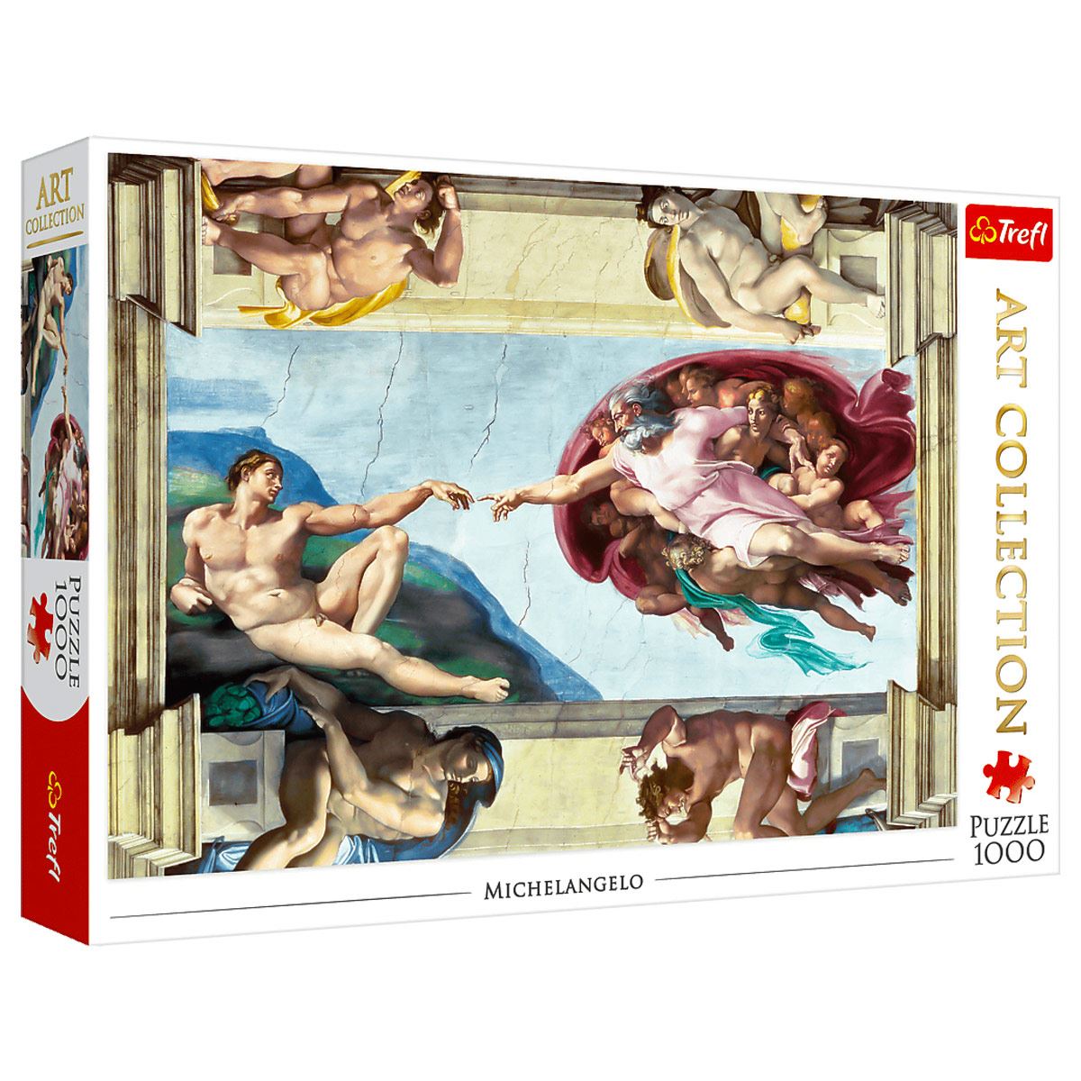 Rompecabezas Creación Adán de Miguel Angel 1000 pz