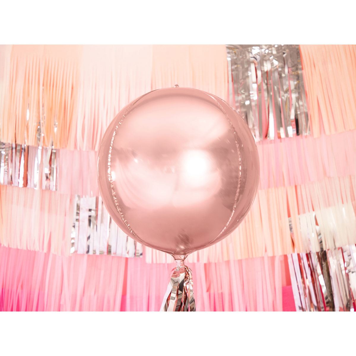 Globo rosa dorado 40 cm