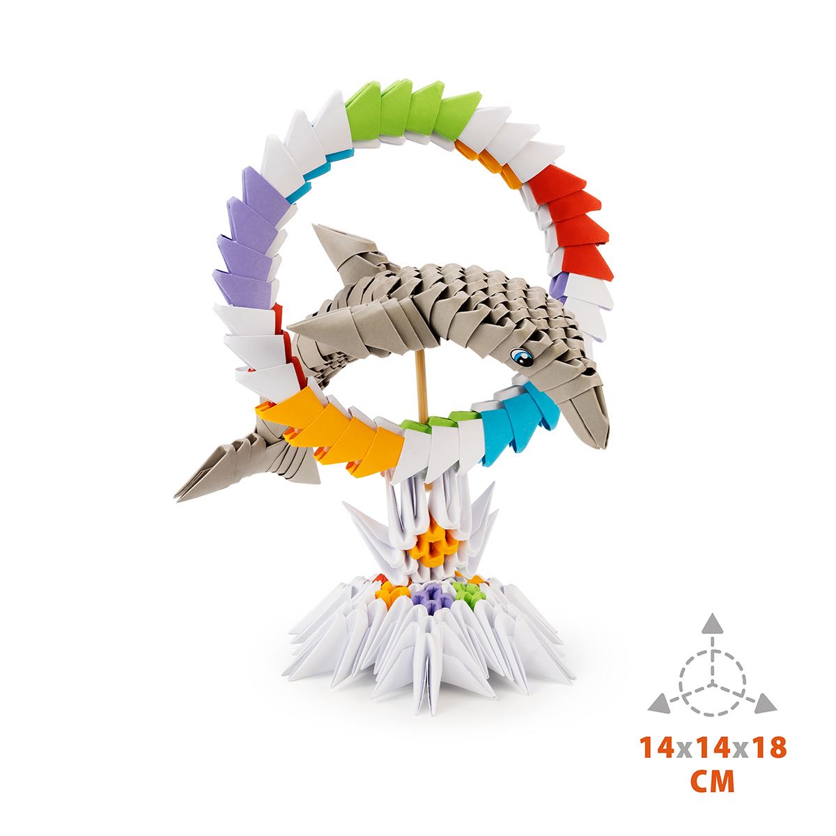 Origami 3D Delfín