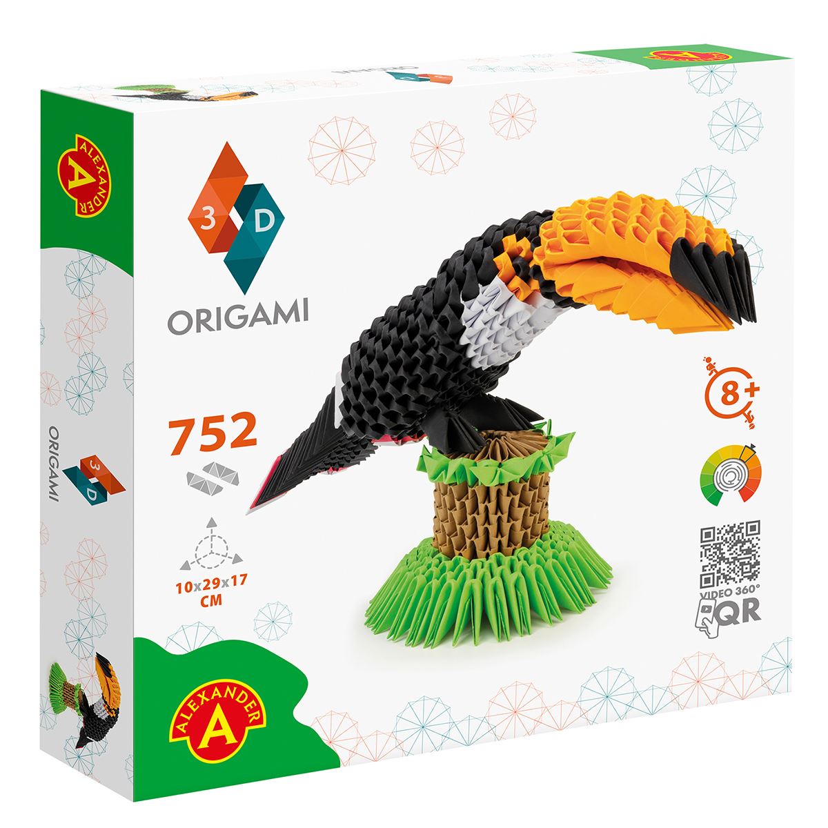 Origami 3D Tucán