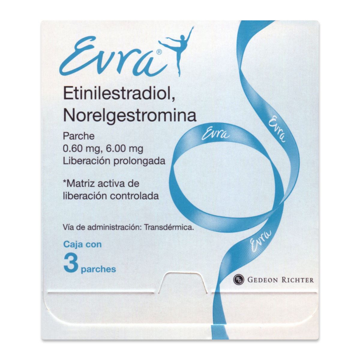 Evra 6mg/600mcg 3 parches