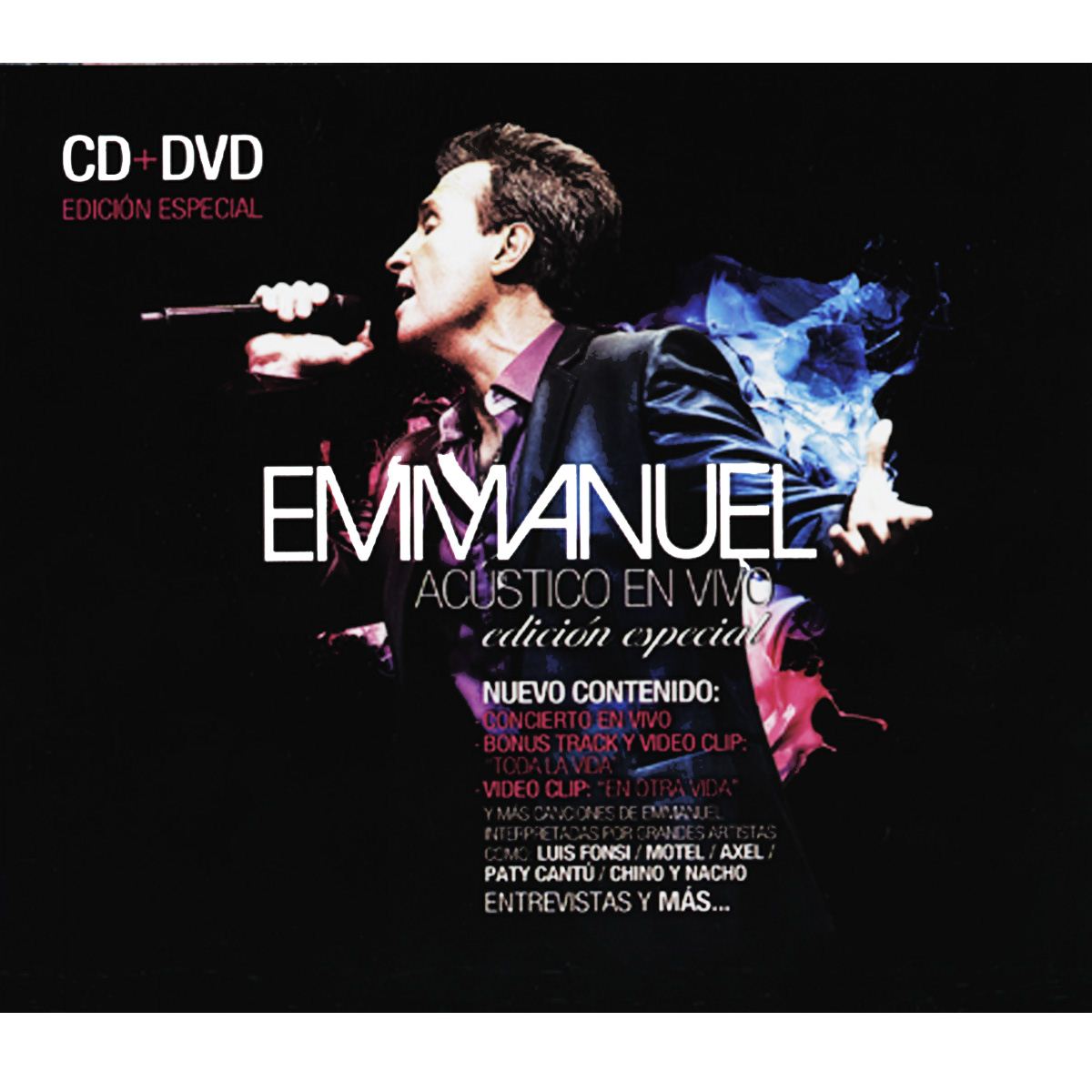 Cd/dvd Emmanuel Acústico En Vivo Reedición De Lux