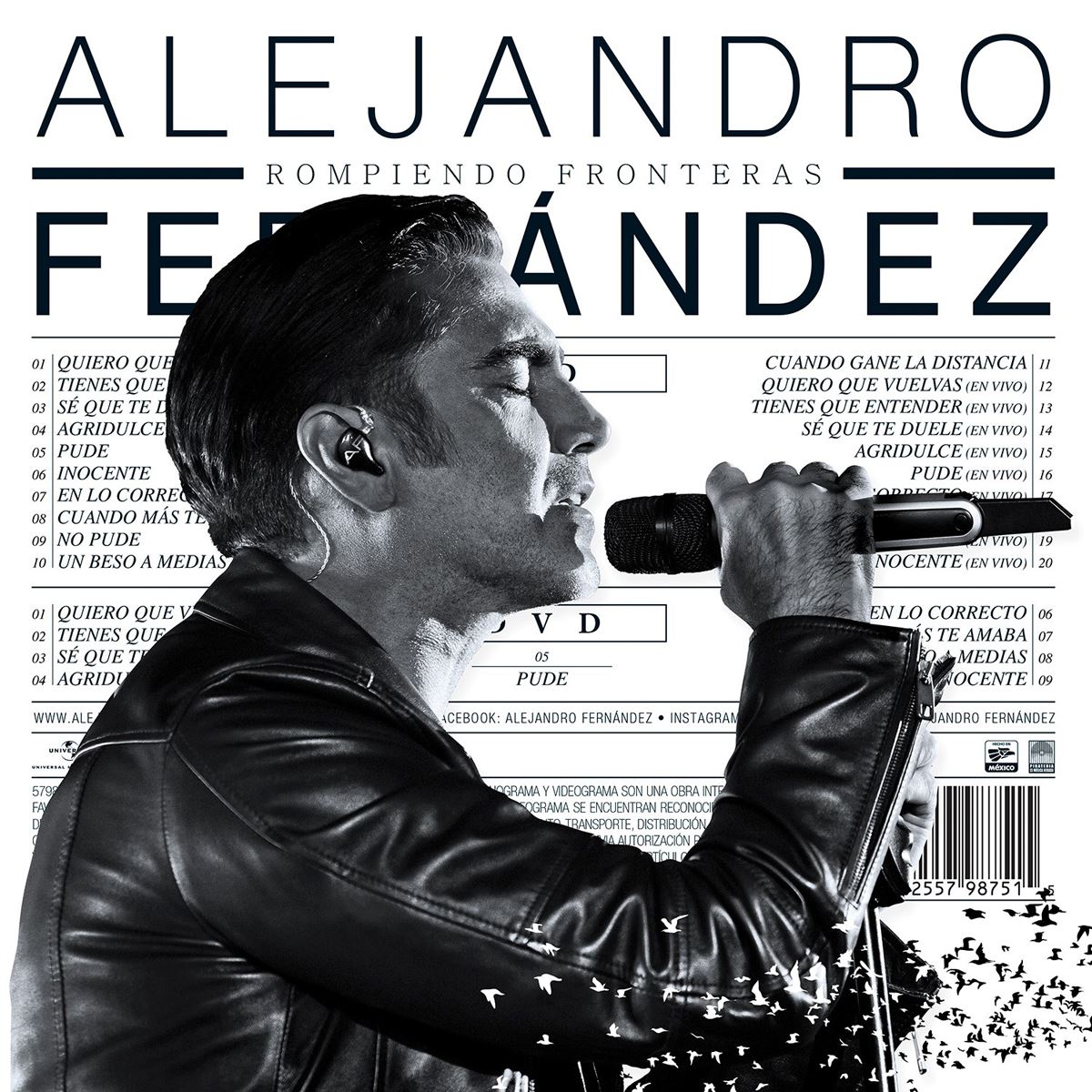 Cd/ Dvd Alejandro Fernandez Rompiendo Fronteras Deluxe