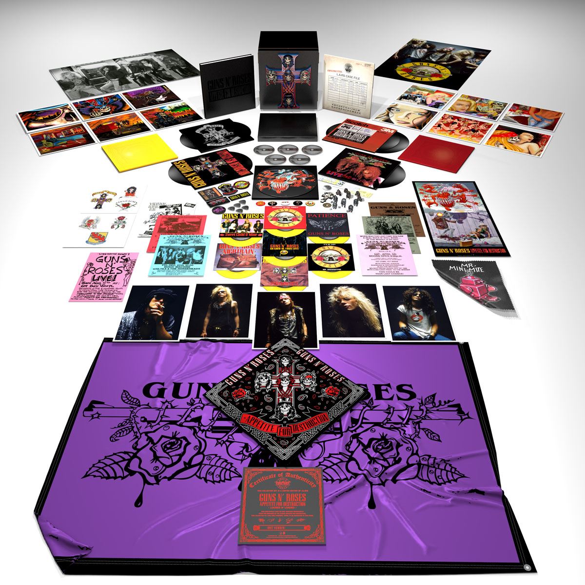 Box Set Guns N Roses- Appetite for Destruction Combo Pack Physical Audio