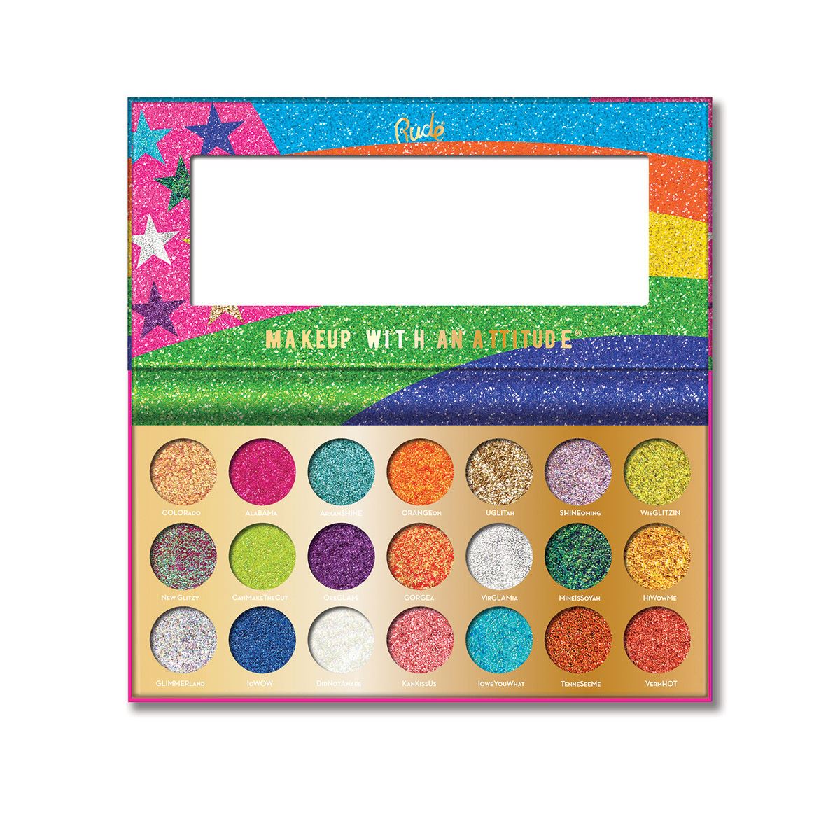 Paleta de Sombras United Shades Of Glitter Rude