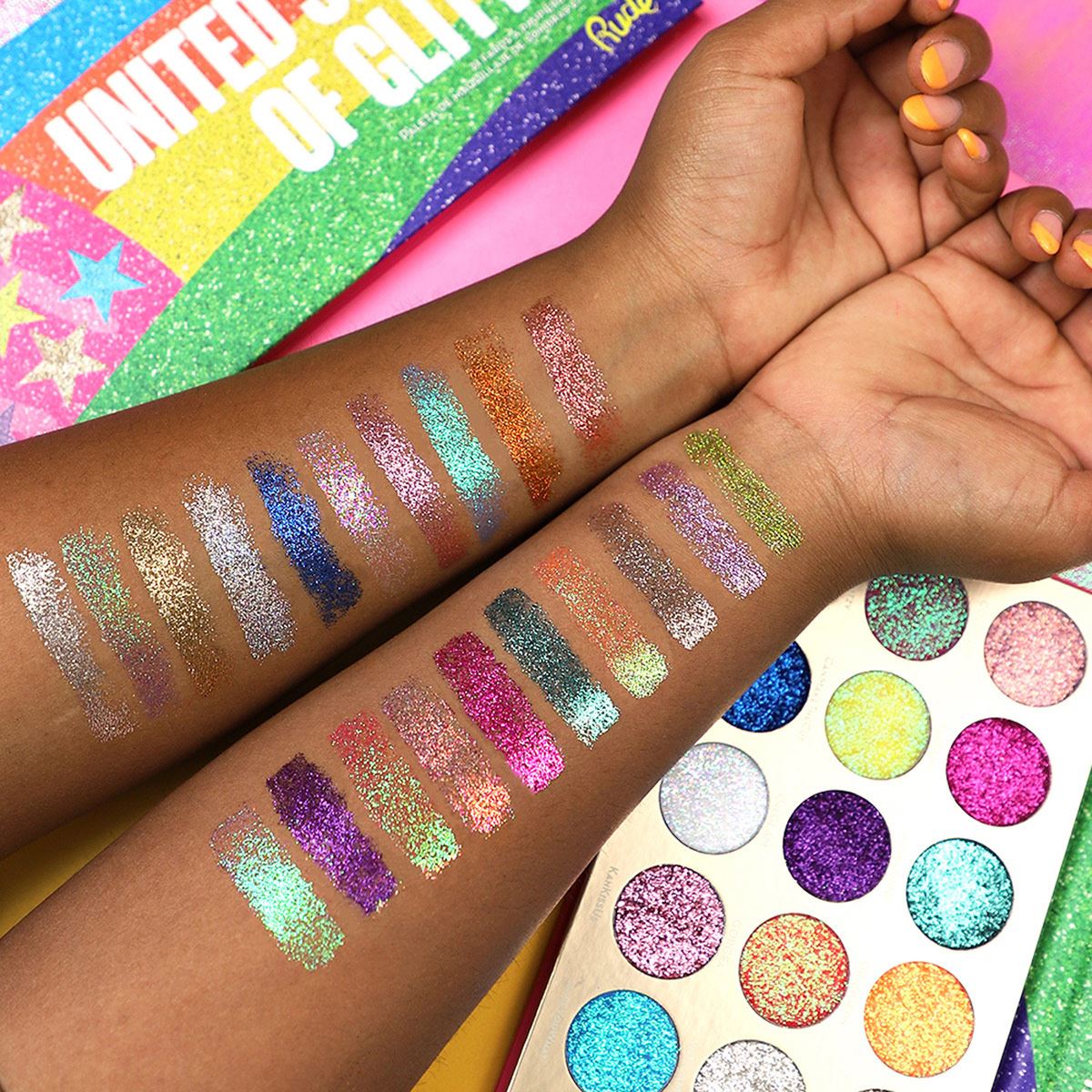 Paleta de Sombras United Shades Of Glitter Rude