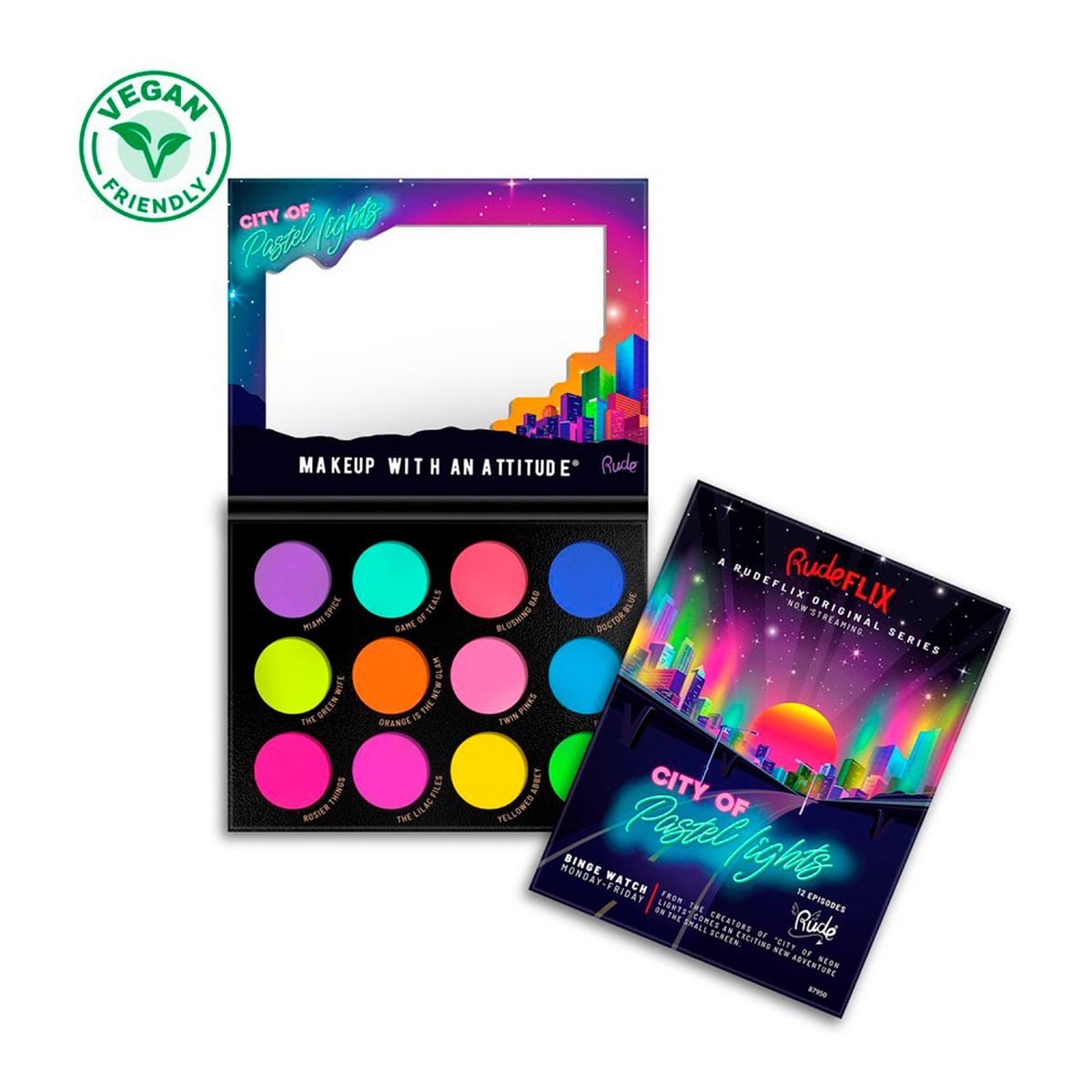 Paleta de Sombras City Of Pastel Lights Rude