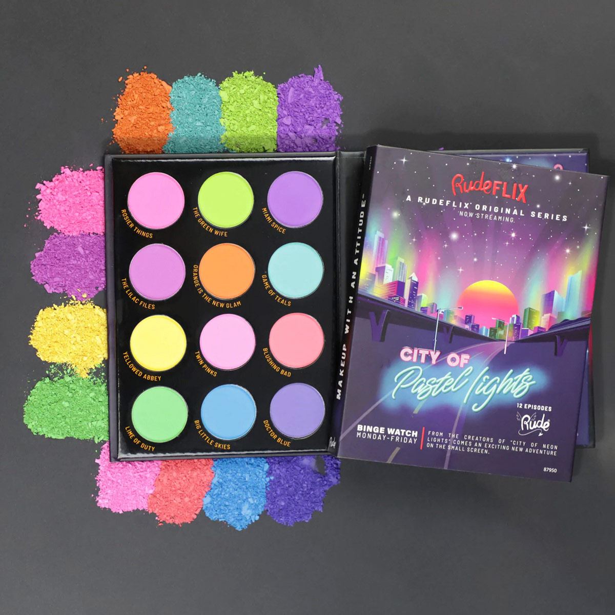 Paleta de Sombras City Of Pastel Lights Rude