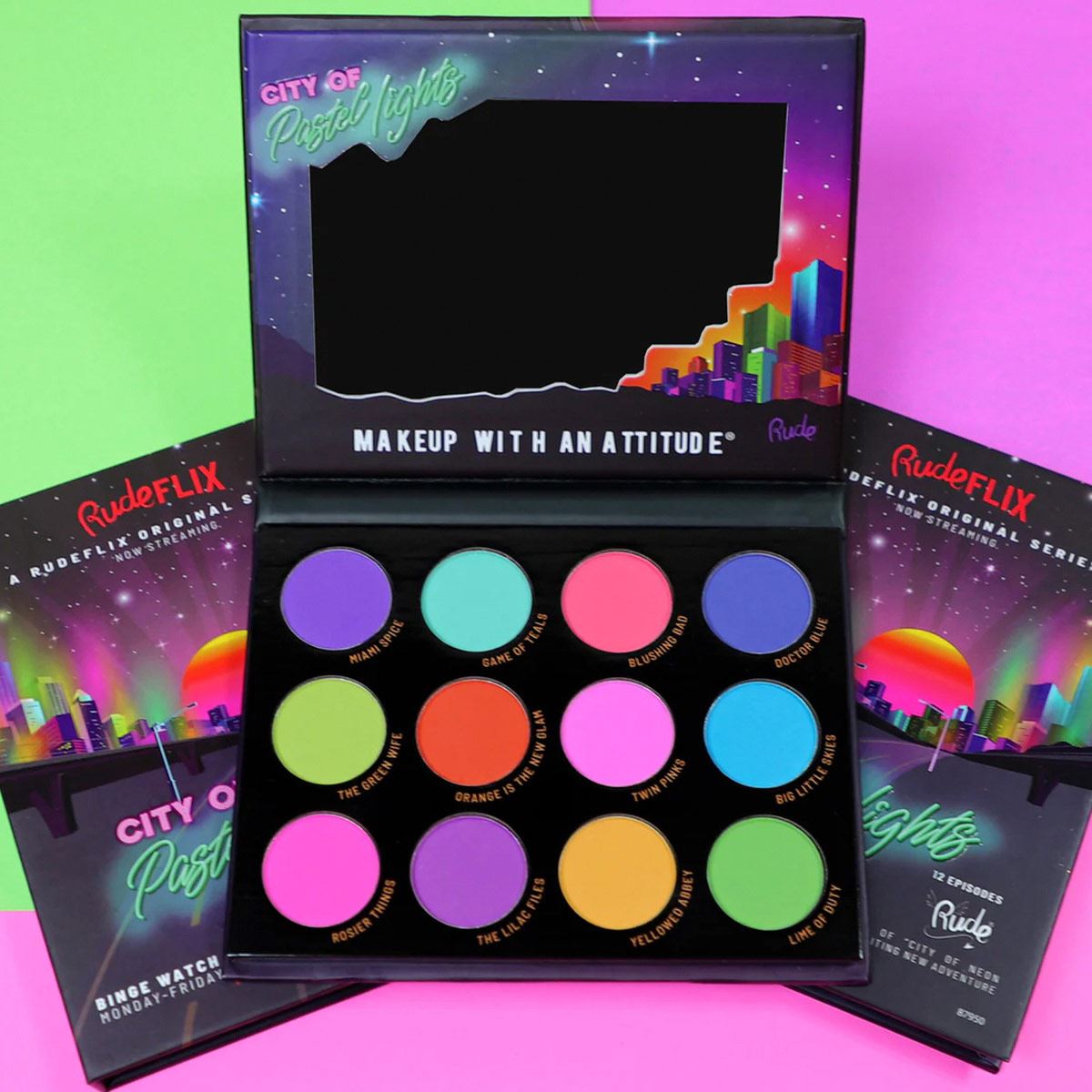 Paleta de Sombras City Of Pastel Lights Rude