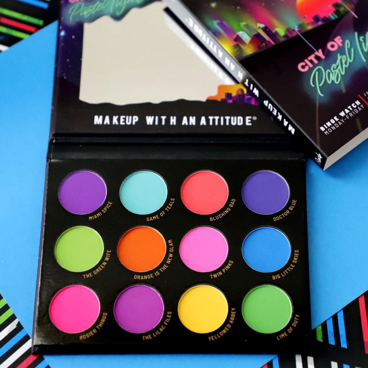 Paleta de Sombras City Of Pastel Lights Rude