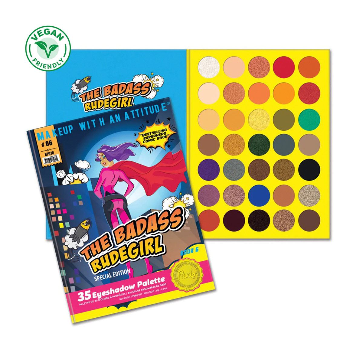 Paleta de Sombras The Badass Rudegirl Rude