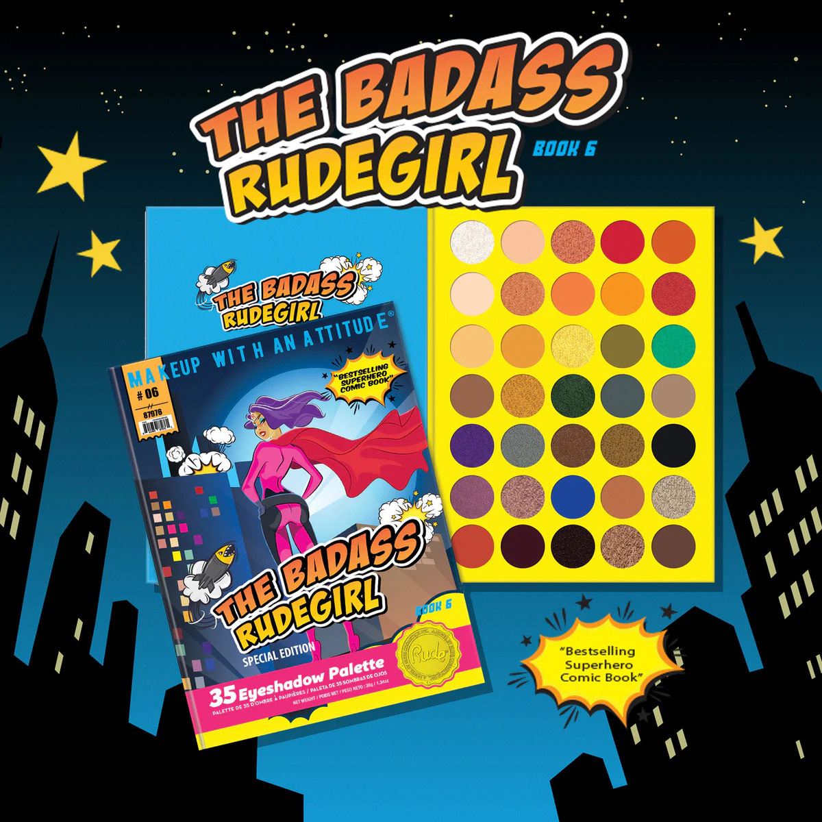 Paleta de Sombras The Badass Rudegirl Rude
