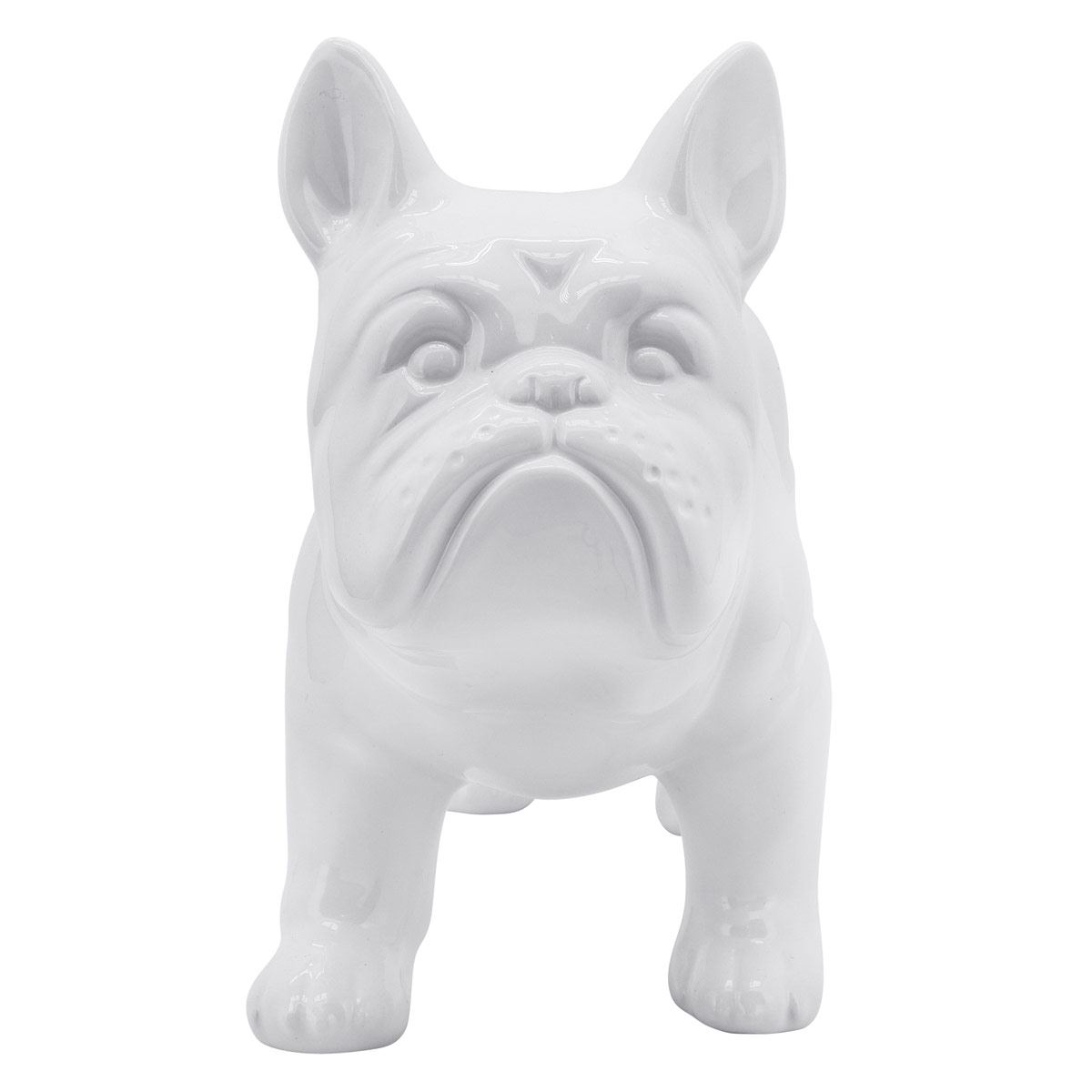 Figura bulldog blanco