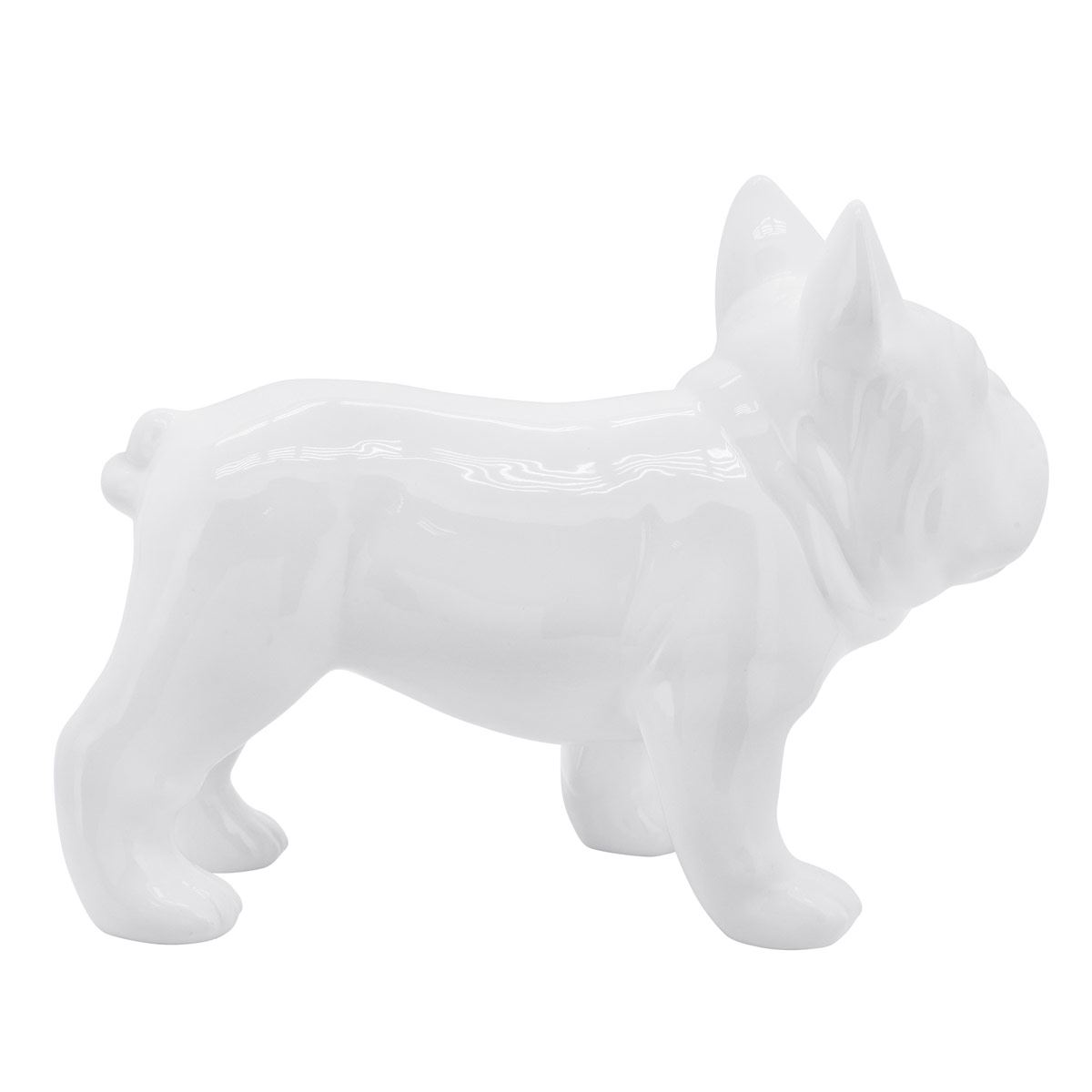 Figura bulldog blanco