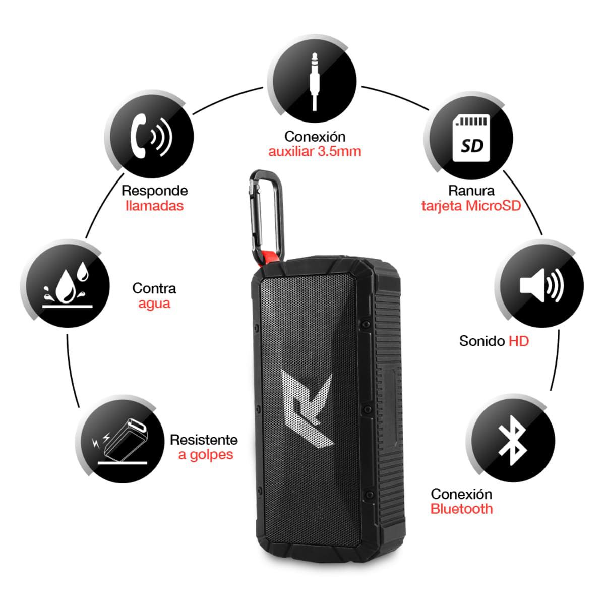 Bocina Redlemon Bluetooth Portátil