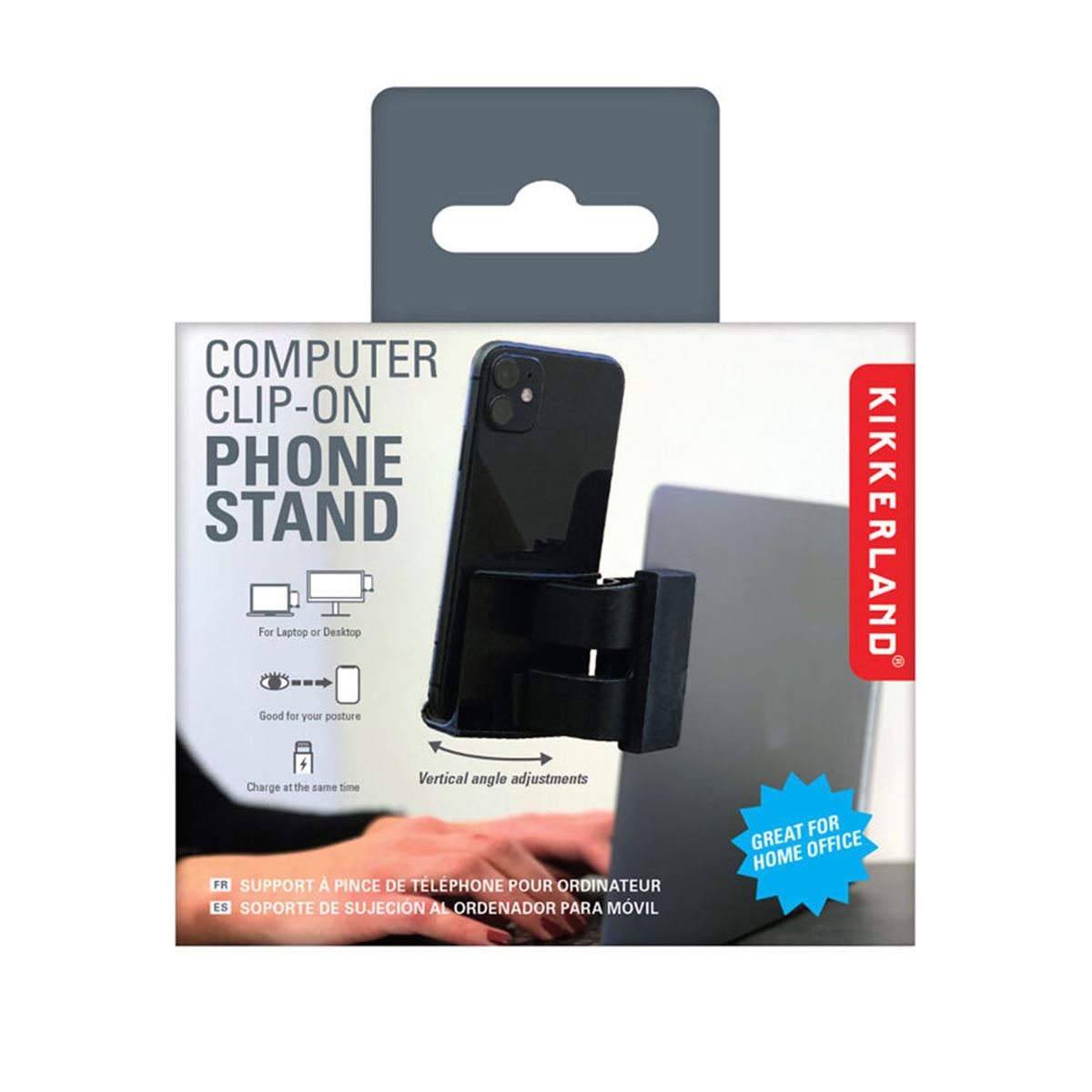 Soporte Para Celular Con Clip De Pc Kikkerland