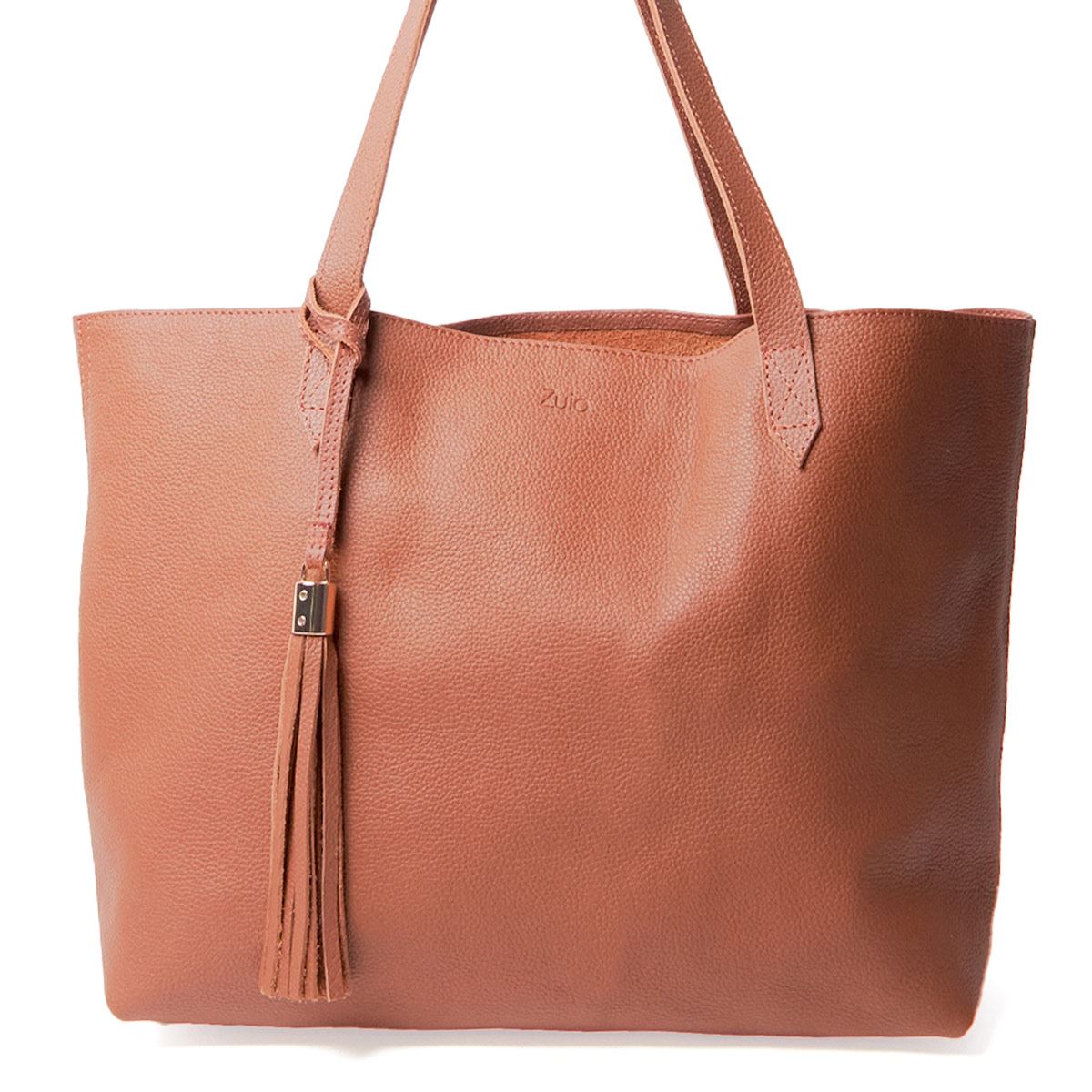 Bolsa tote  lisa de piel  Zuio color miel
