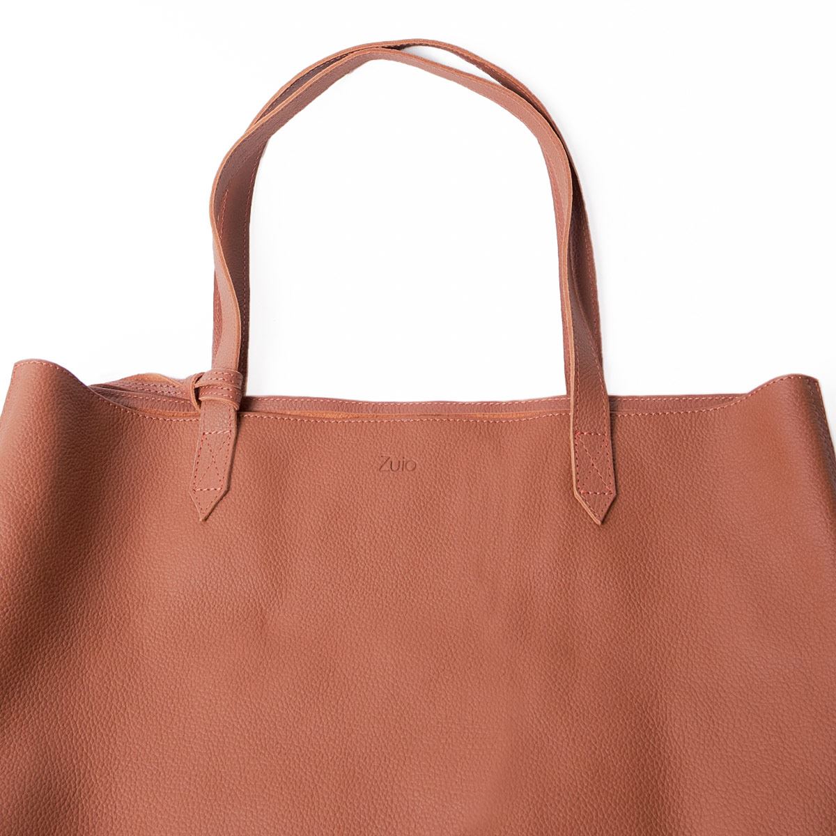 Bolsa tote  lisa de piel  Zuio color miel