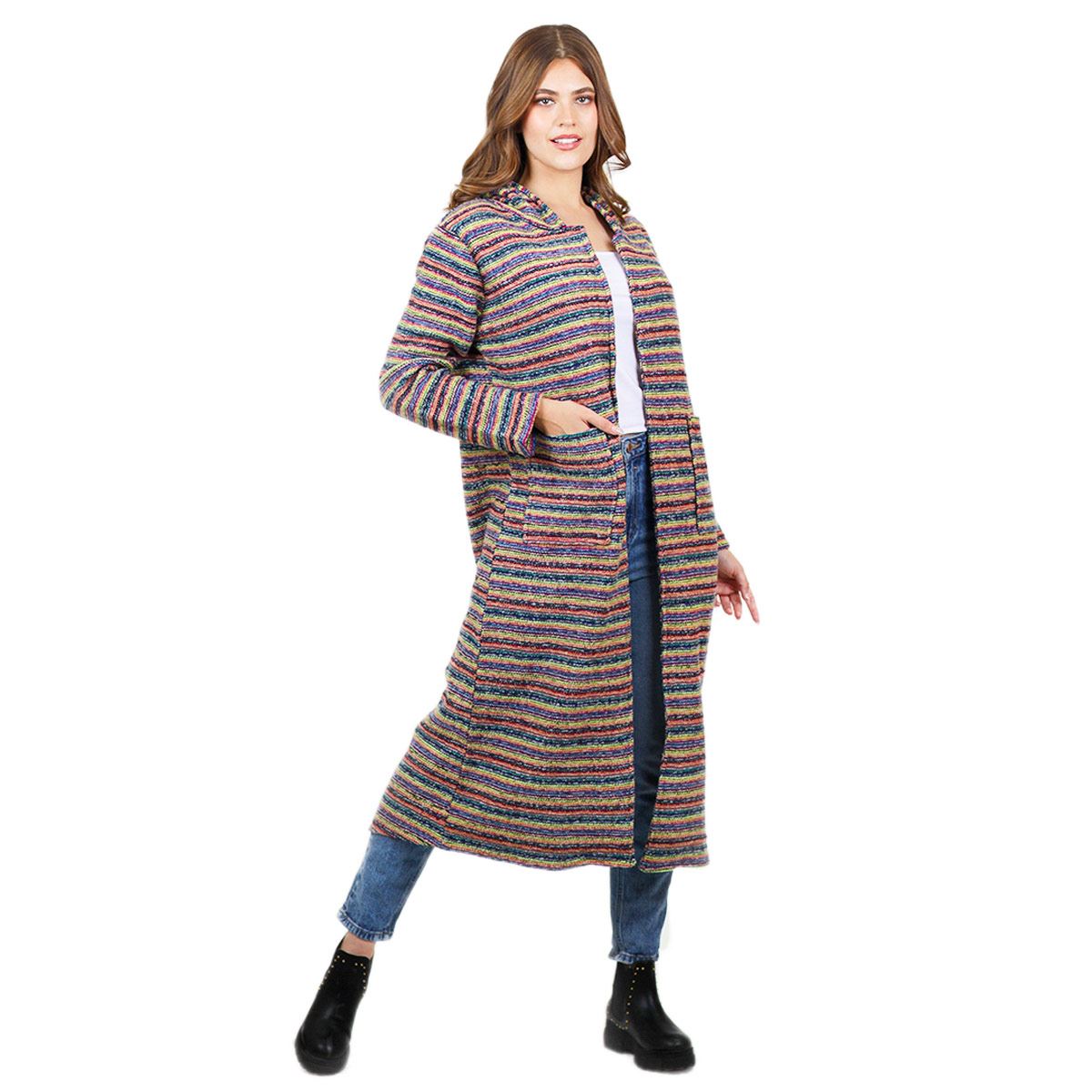 Abrigo Zuio largo-multicolor